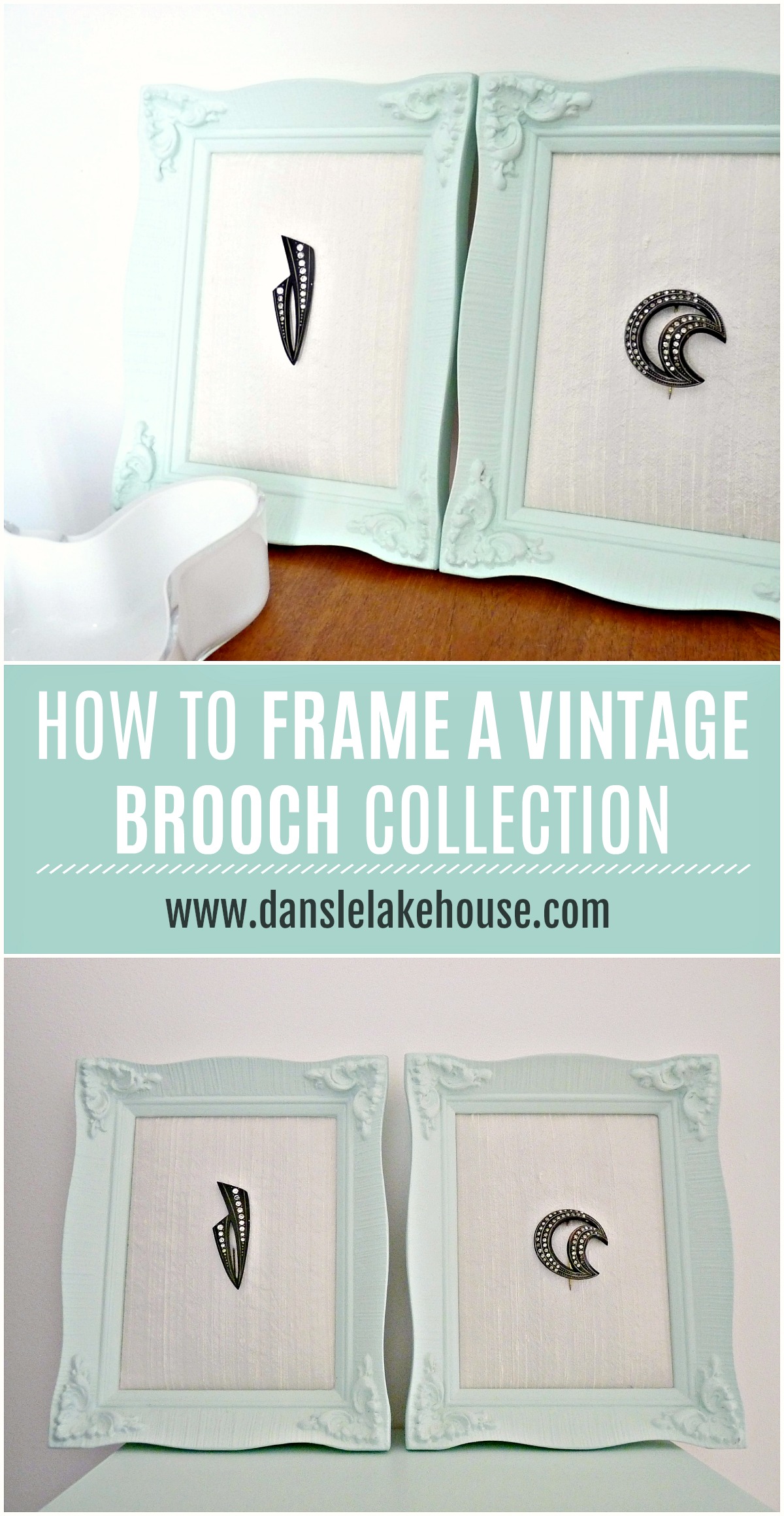 How to Frame a Vintage Brooch Collection