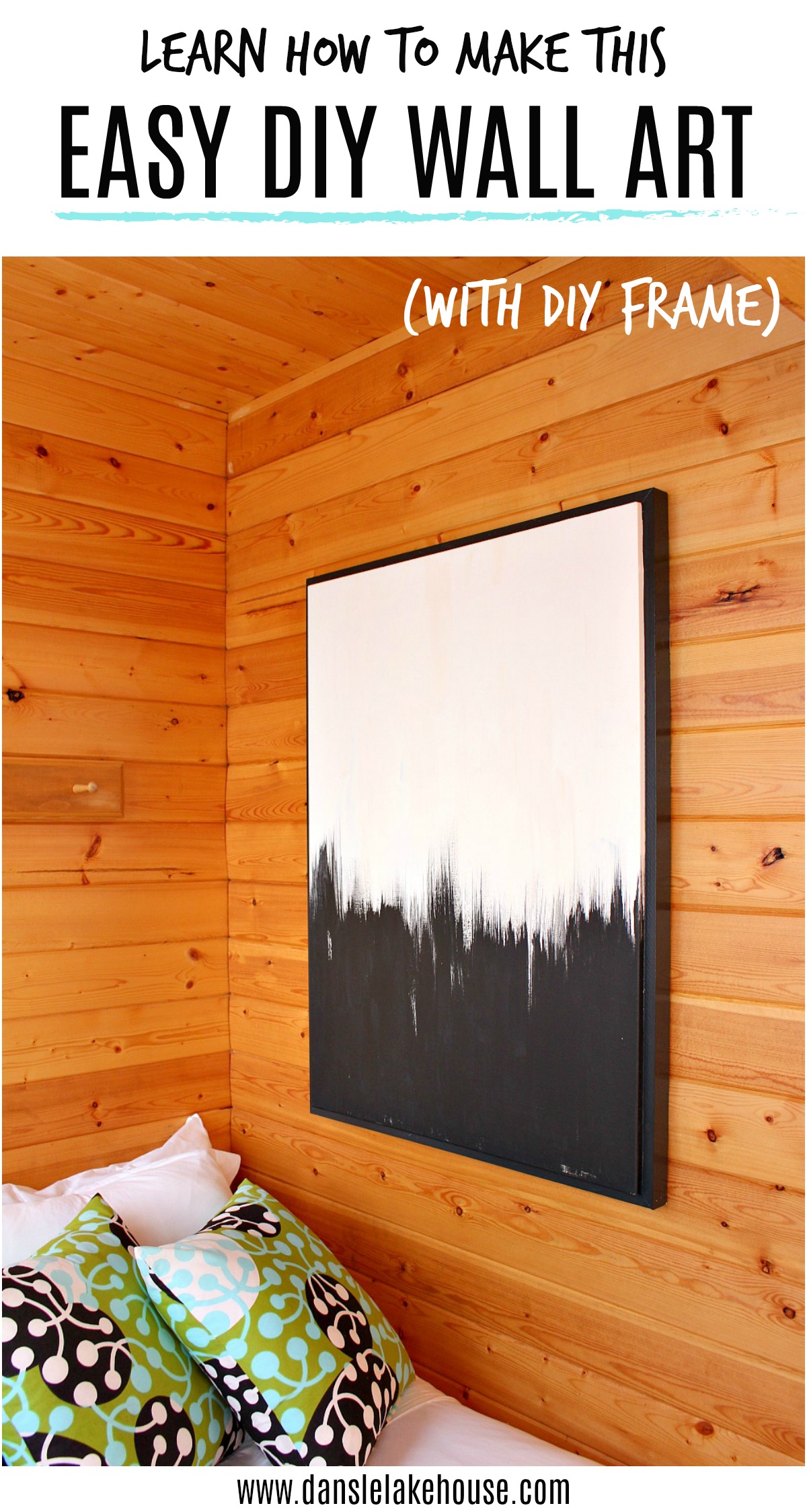 learn how to make this EASY DIY WALL ART