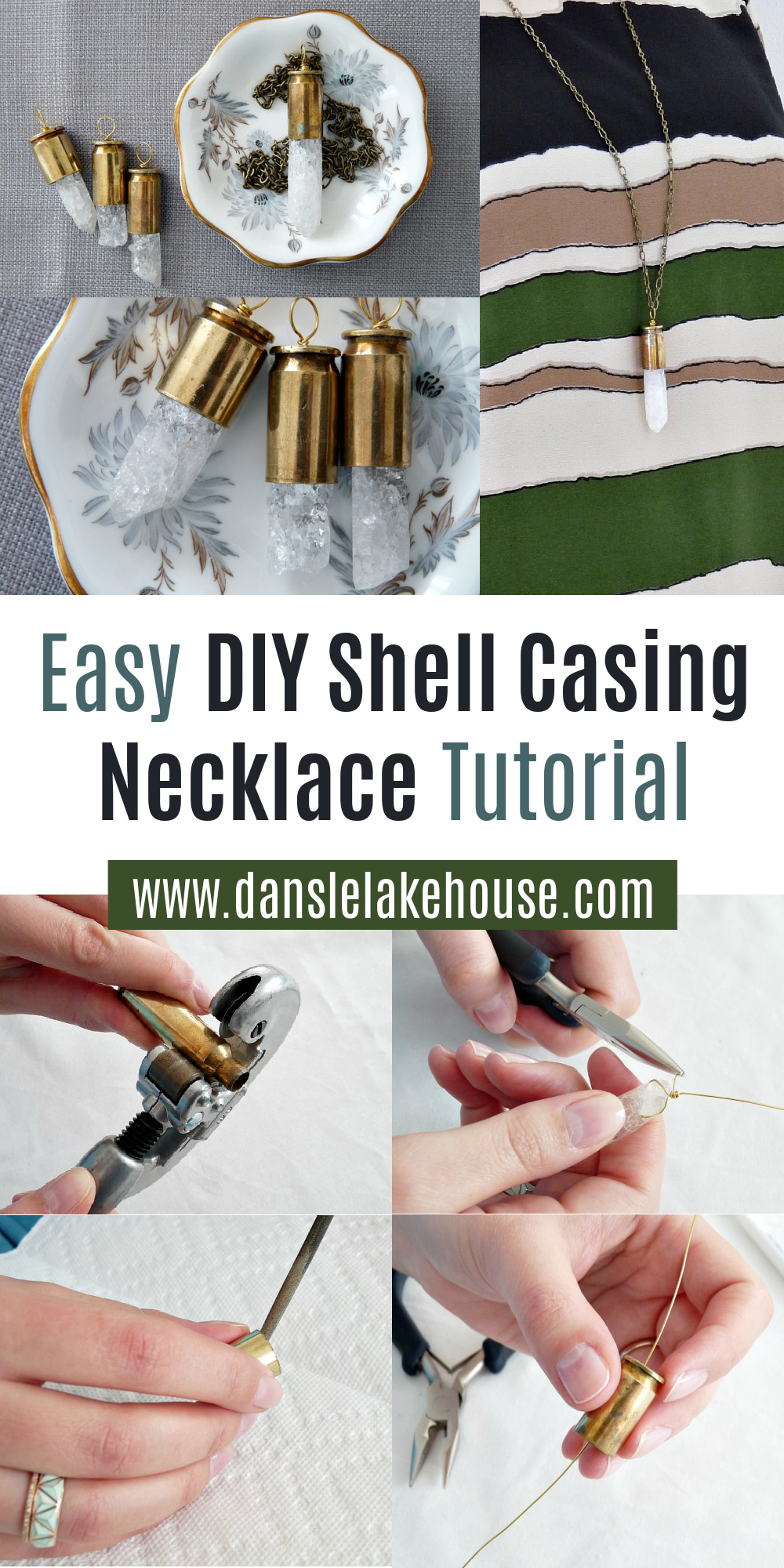 Easy DIY Shell Casing Necklace Tutorial