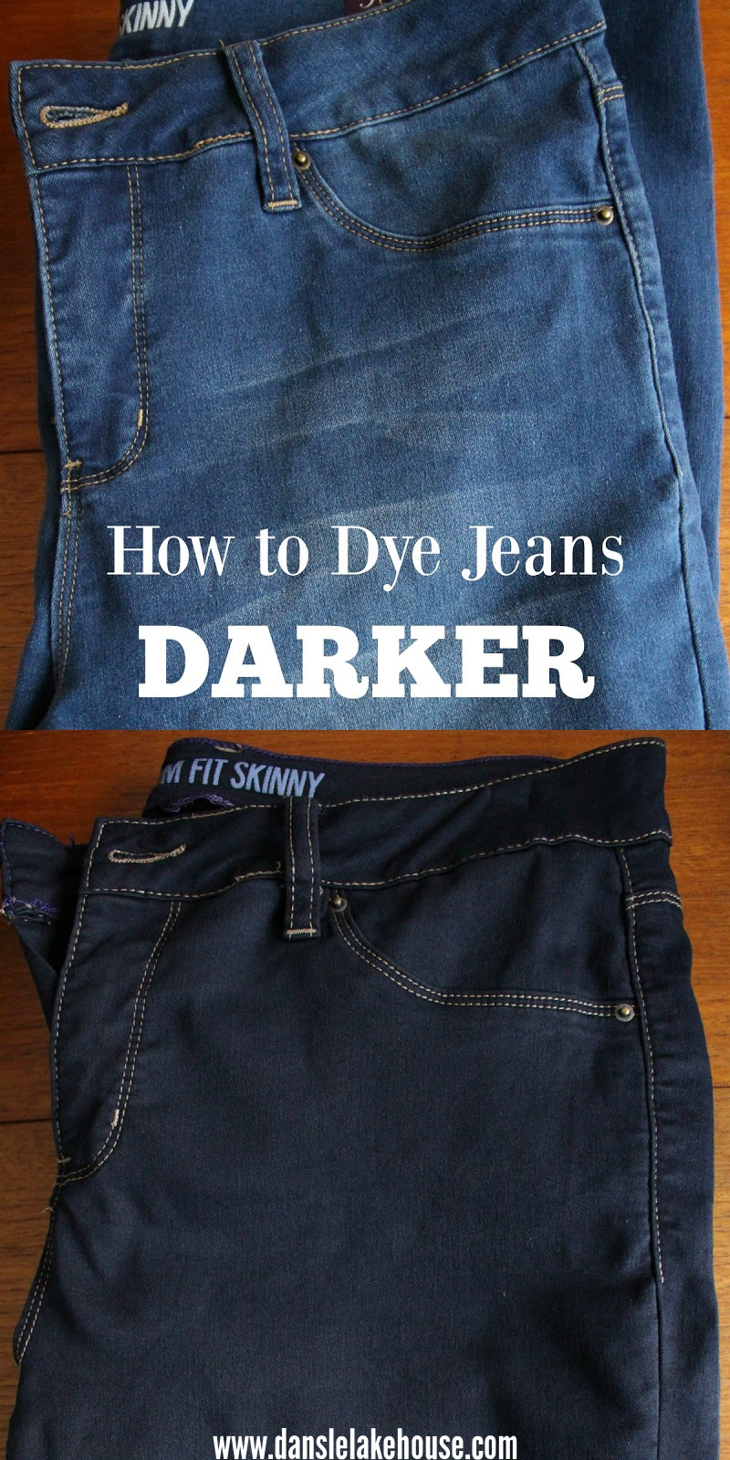 How to Dye Jeans Darker