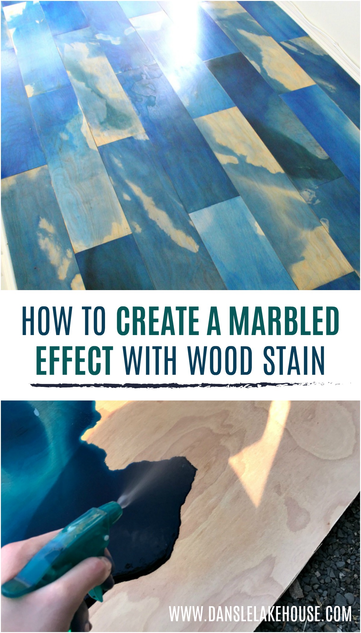 Diy Marbled Wood Stain With Watercolor Effect Inspired By