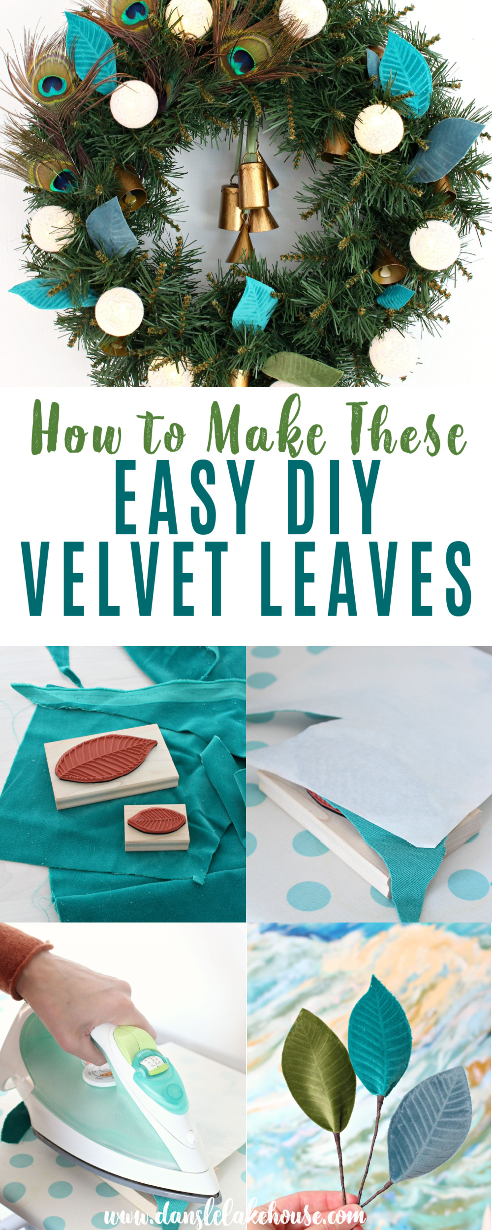 How to Make Velvet Stamped Leaves
