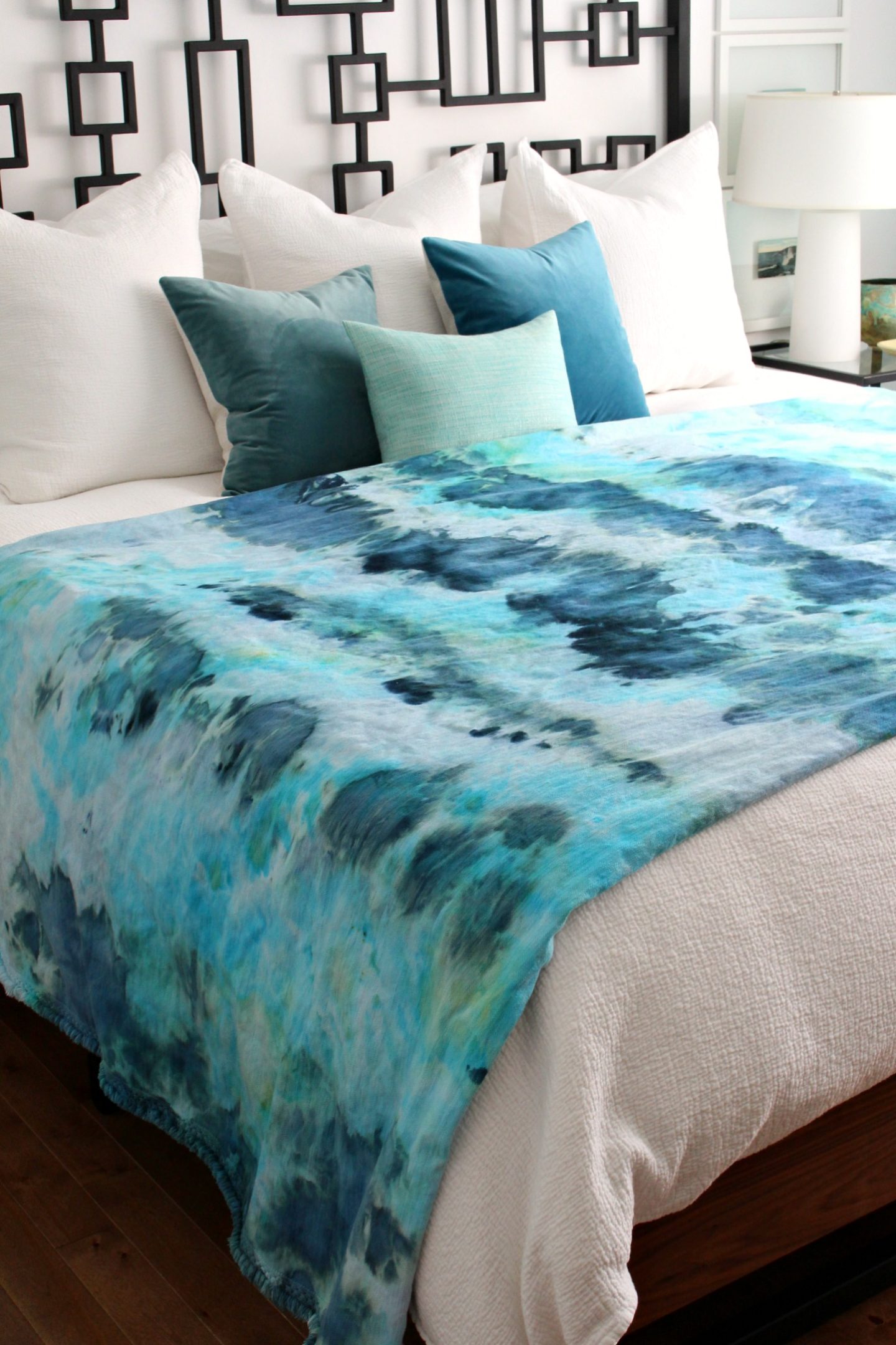 Diy Ice Dye Throw Blanket How To Ice Dye Dans Le Lakehouse