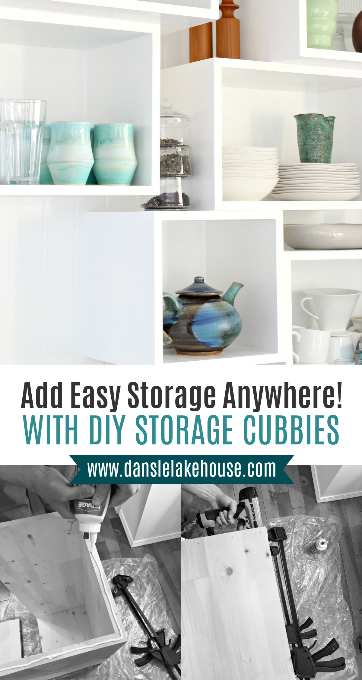 DIY storage cubbies