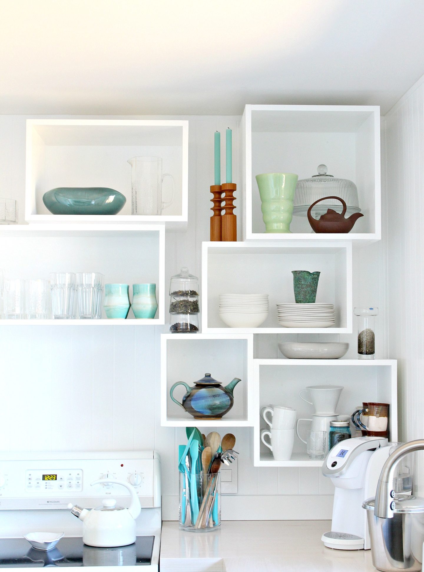 How to Build Wall Cubbies | Fresh Take on Kitchen Open Shelving. Learn How to Build DIY Wall Cubbies for Extra Storage! #diystorage #diyproject #diykitchen