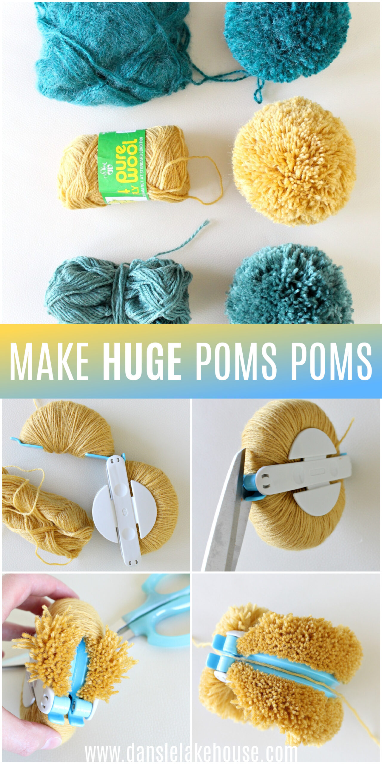 DIY Pom Poms | How to Make Giant Pom Poms