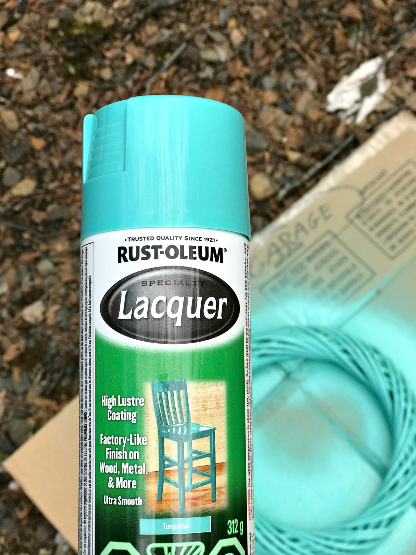 Rust-Oleum Lacquer Turquoise Spray Paint 