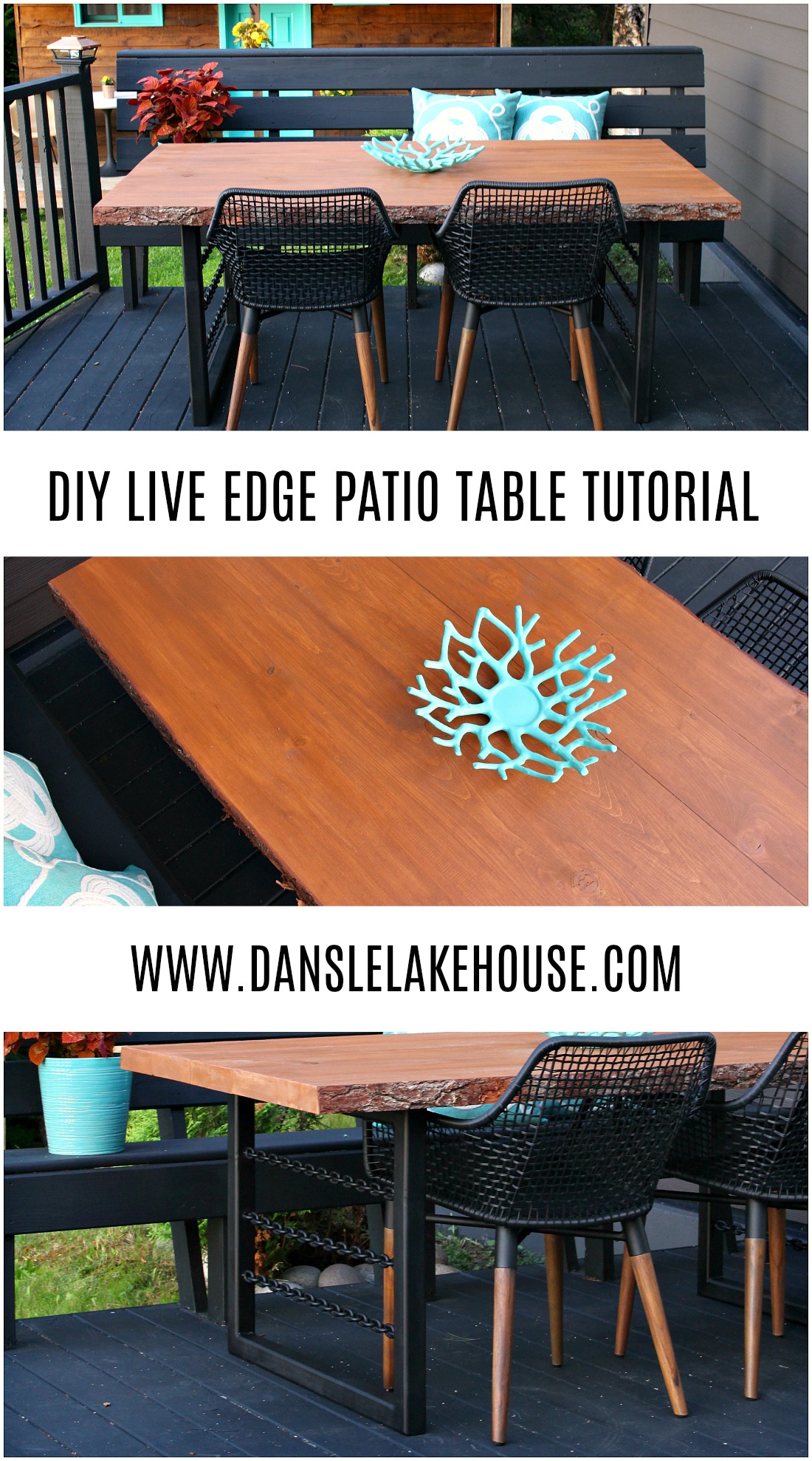DIY Live Edge Patio Table Tutorial