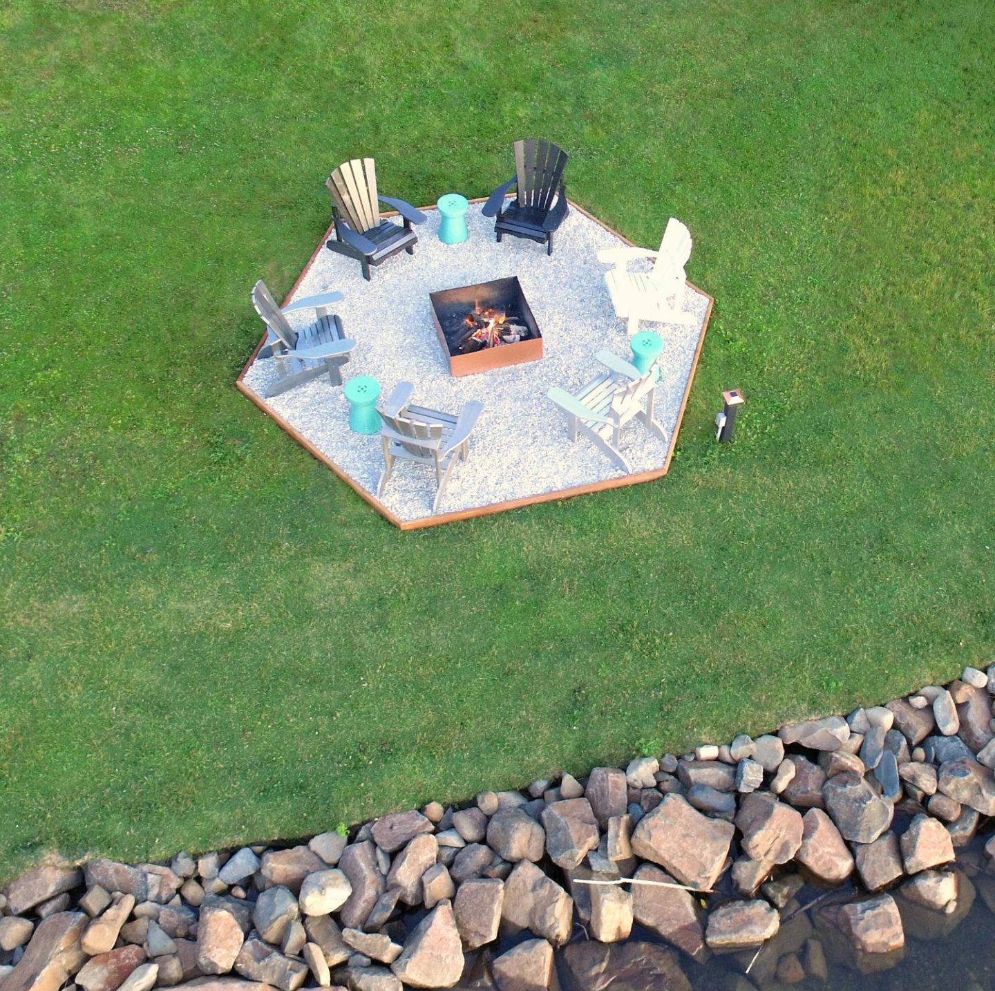 Fire Pit Makeover Diy Ombre Adirondack Chairs Sponsored By The