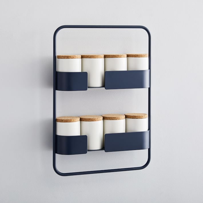 Chic and Modern Navy Blue Spice Rack from West Elm