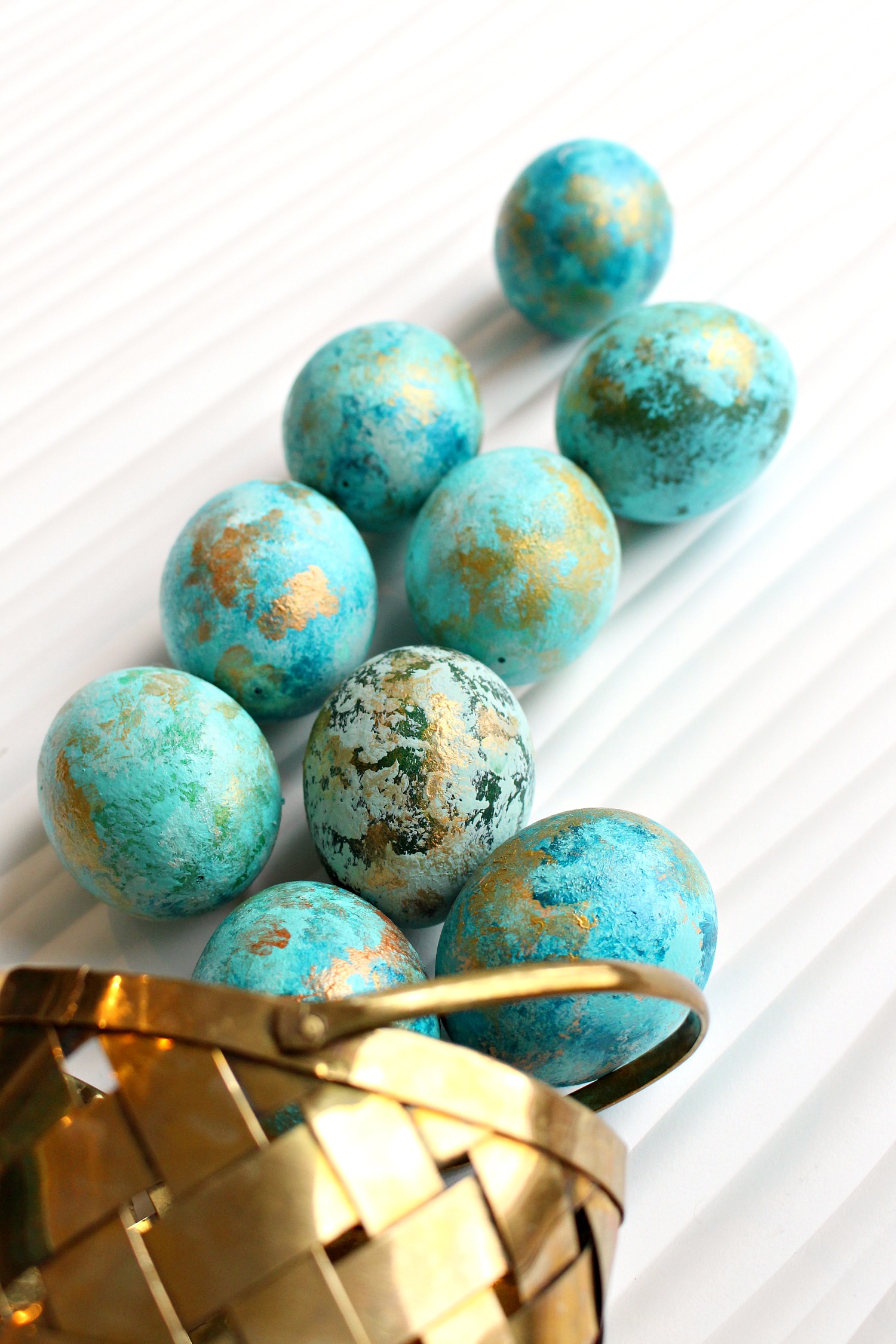 Easter Egg Decorating Idea: Abstract Painted Easter Eggs