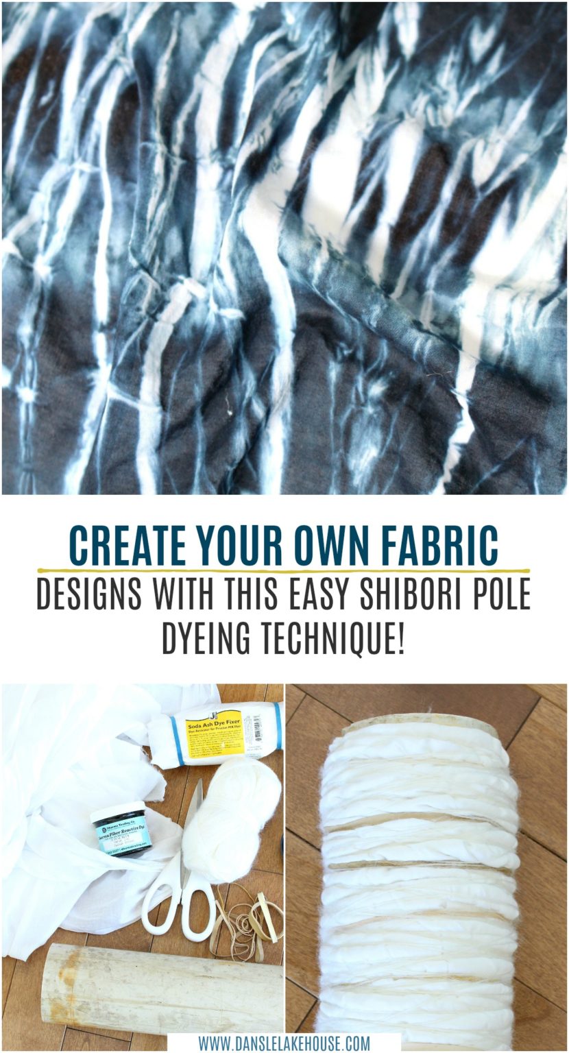 DIY Shibori Pole Dyeing Technique | How to Dye Fabric with Pole Dyeing ...
