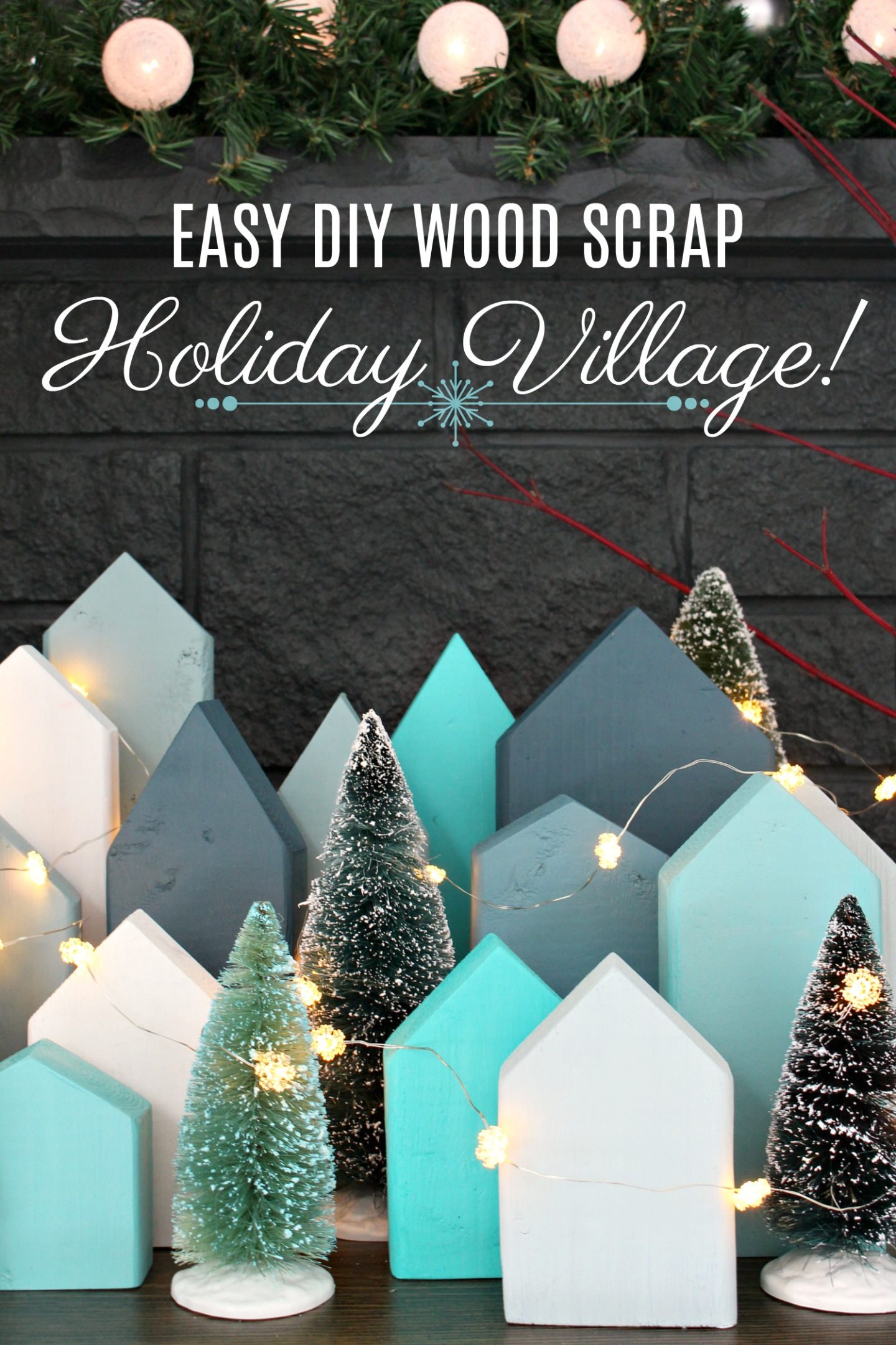 FREE DIY Holiday Village | Scrap Wood DIY Christmas Village