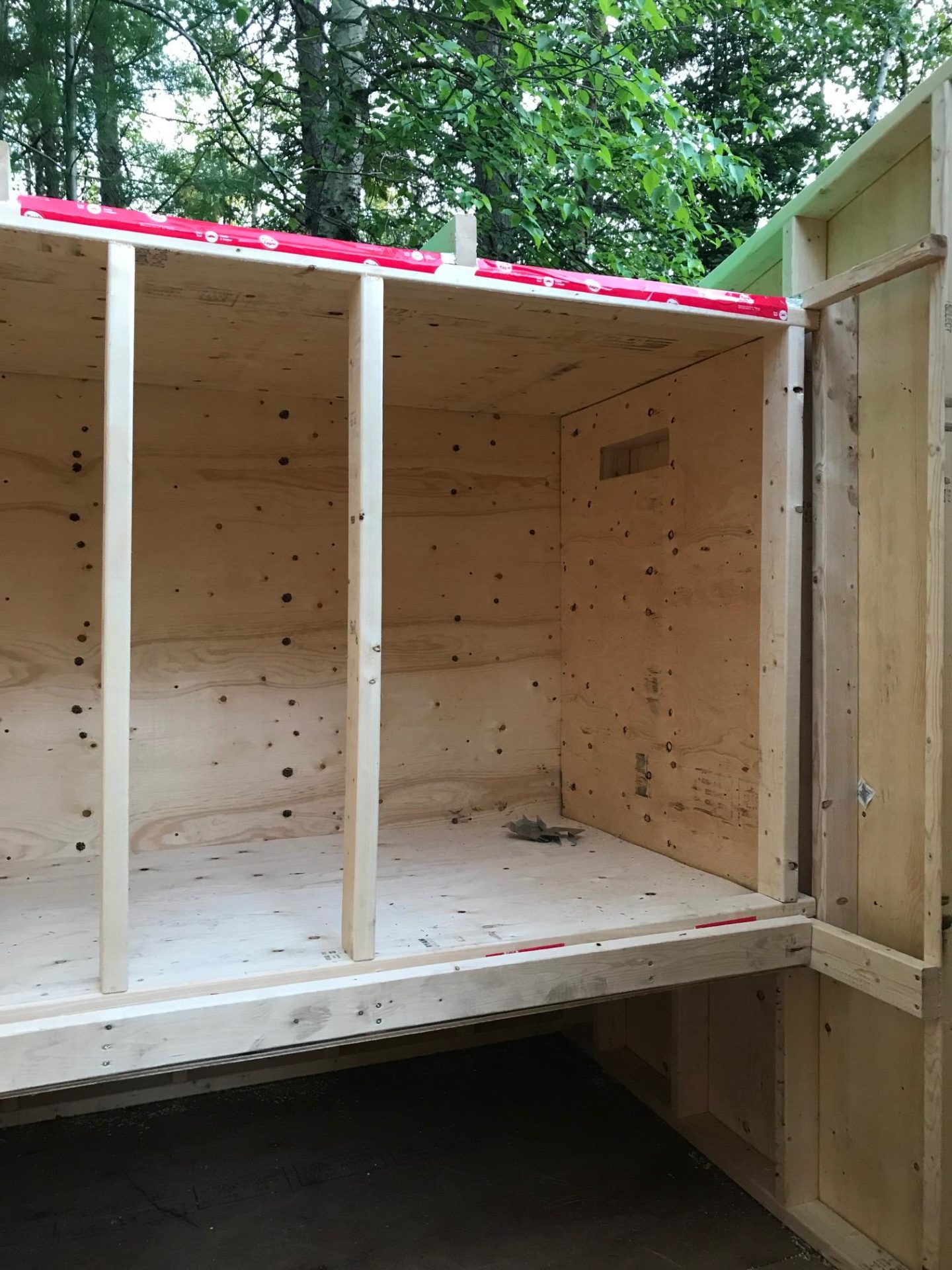 DIY Chicken Coop Built Inside a Shed