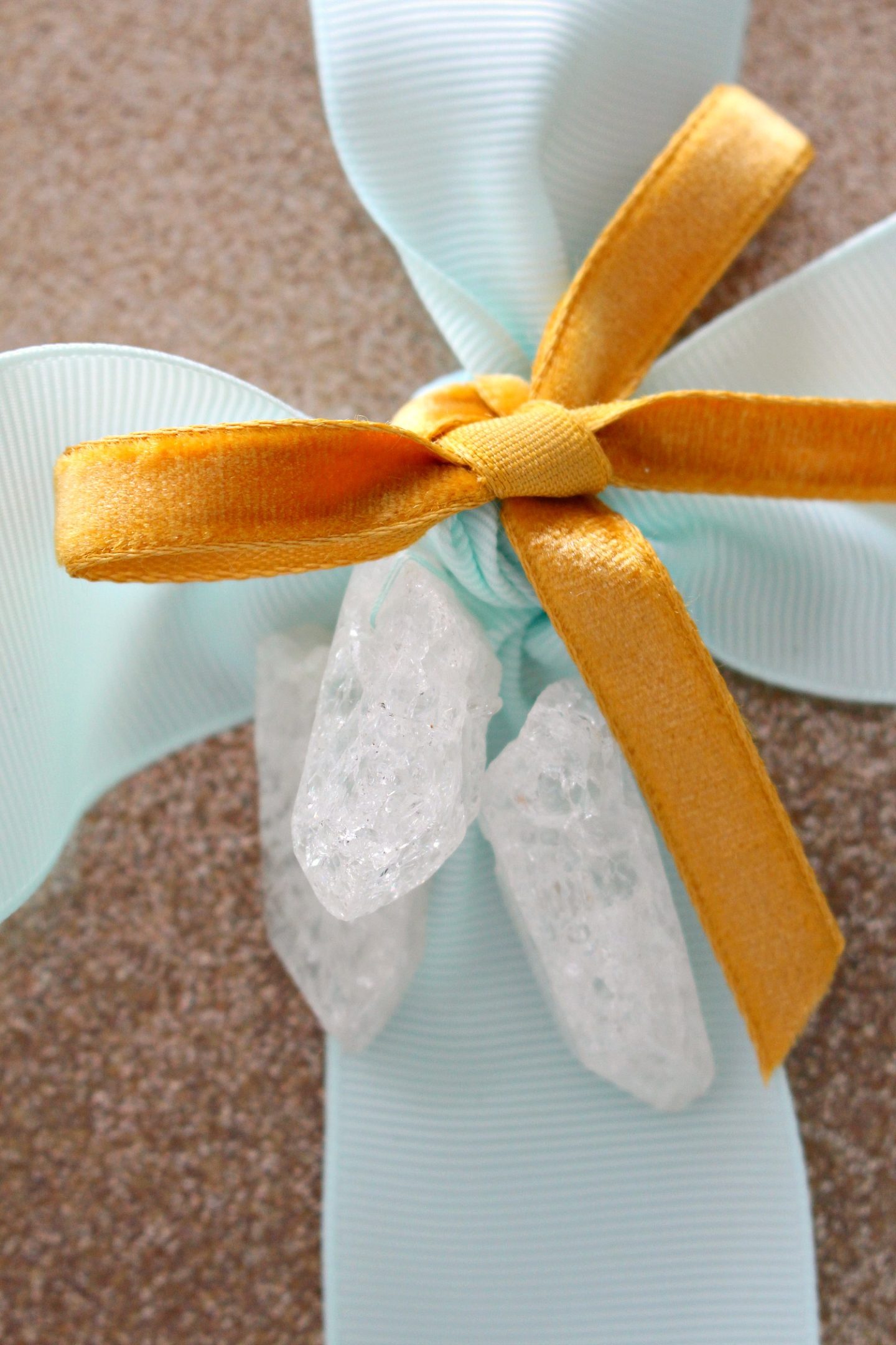 Glam Gift Wrapping Idea with Crystal Point Gift Topper