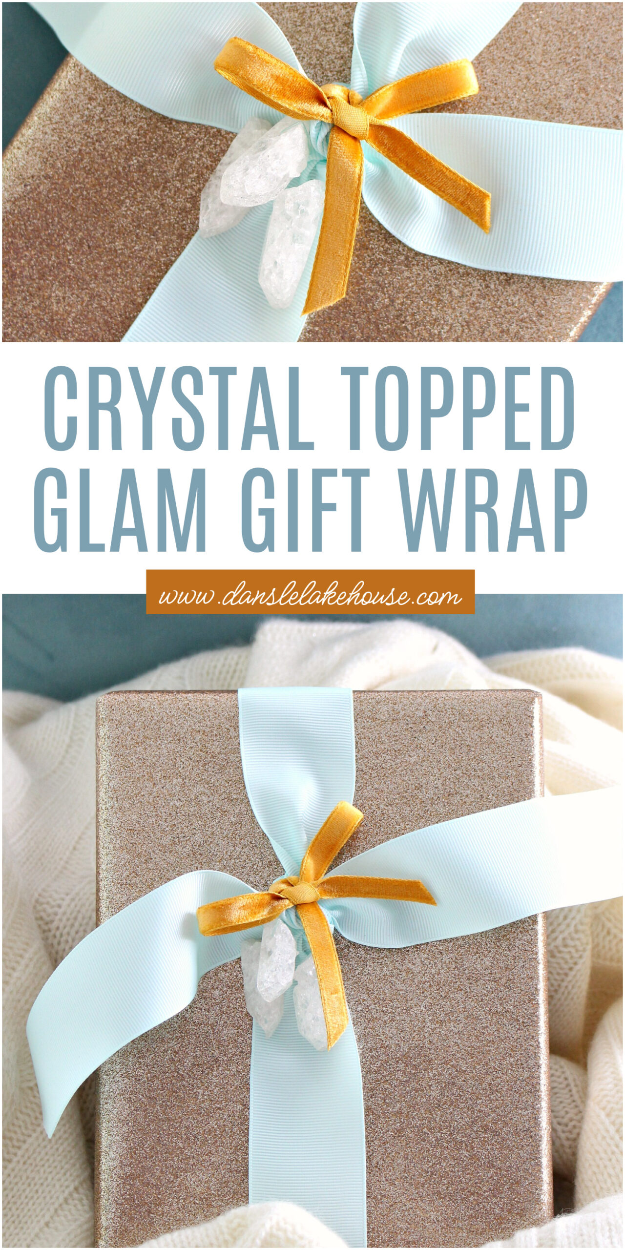 Crystal Topped Glam Gift Wrap