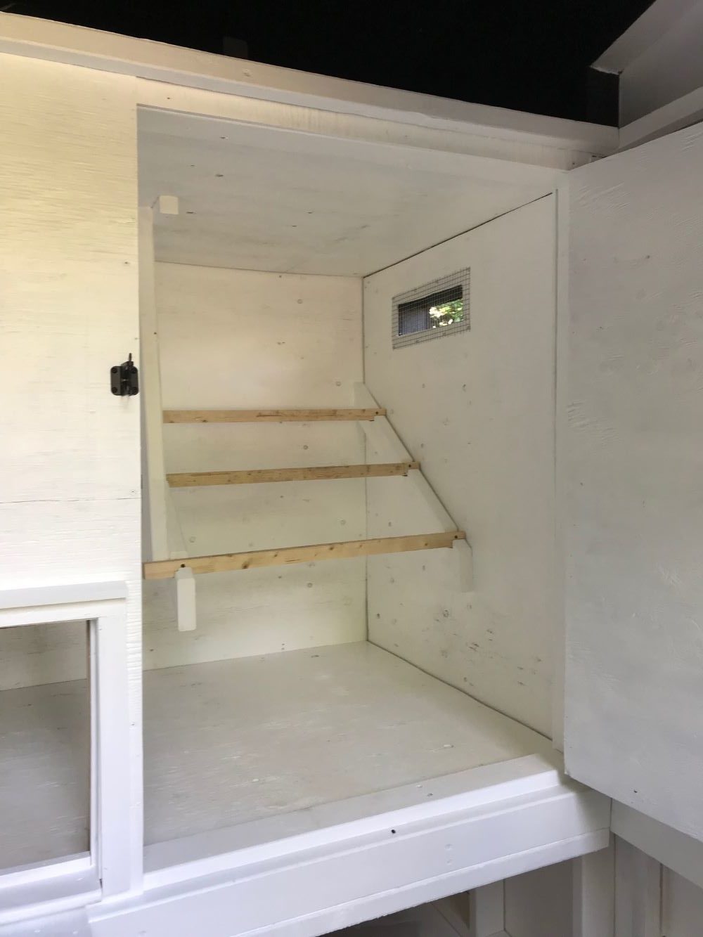 Inside a DIY Chicken Coop