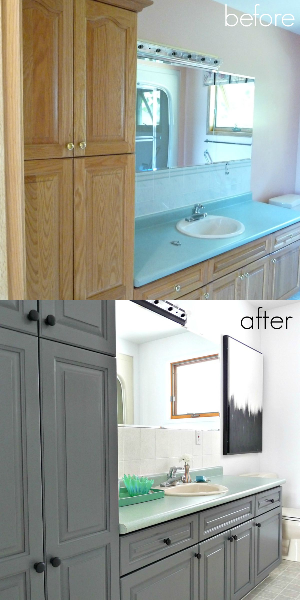 How To Refinish Bathroom Cabinets Easily Rust Oleum Cabinet