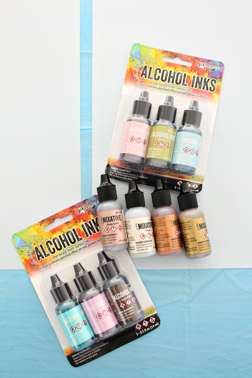 Alcohol Ink DIY Valentine's Day Cards
