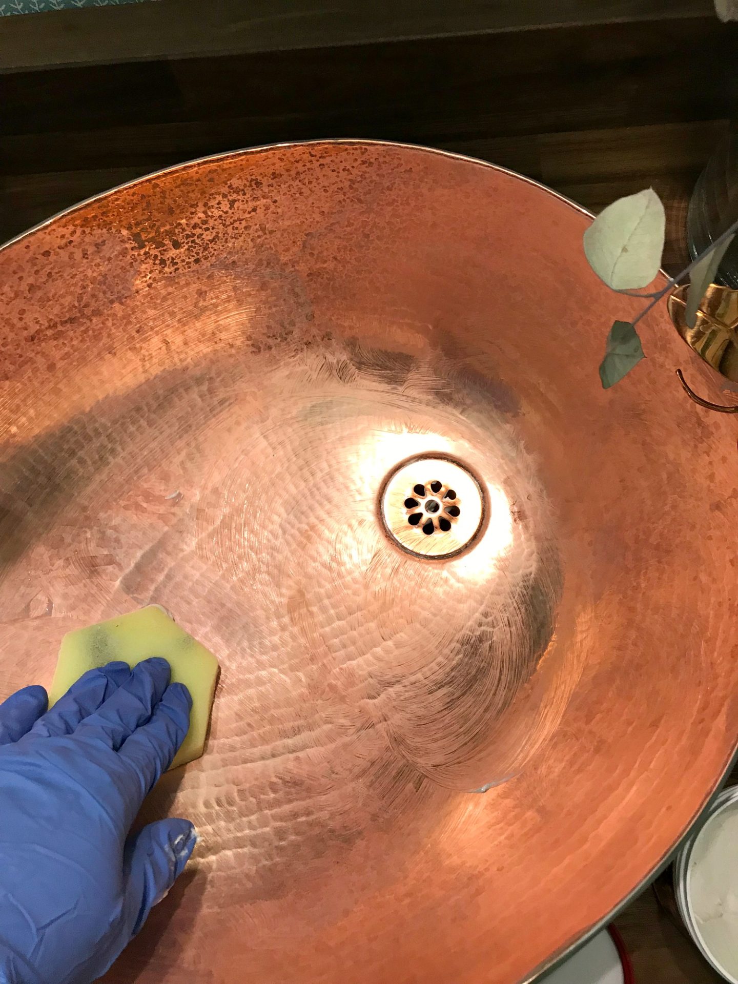 Did My Copper Sink Patina How To Clean A Copper Sink Dans Le Lakehouse
