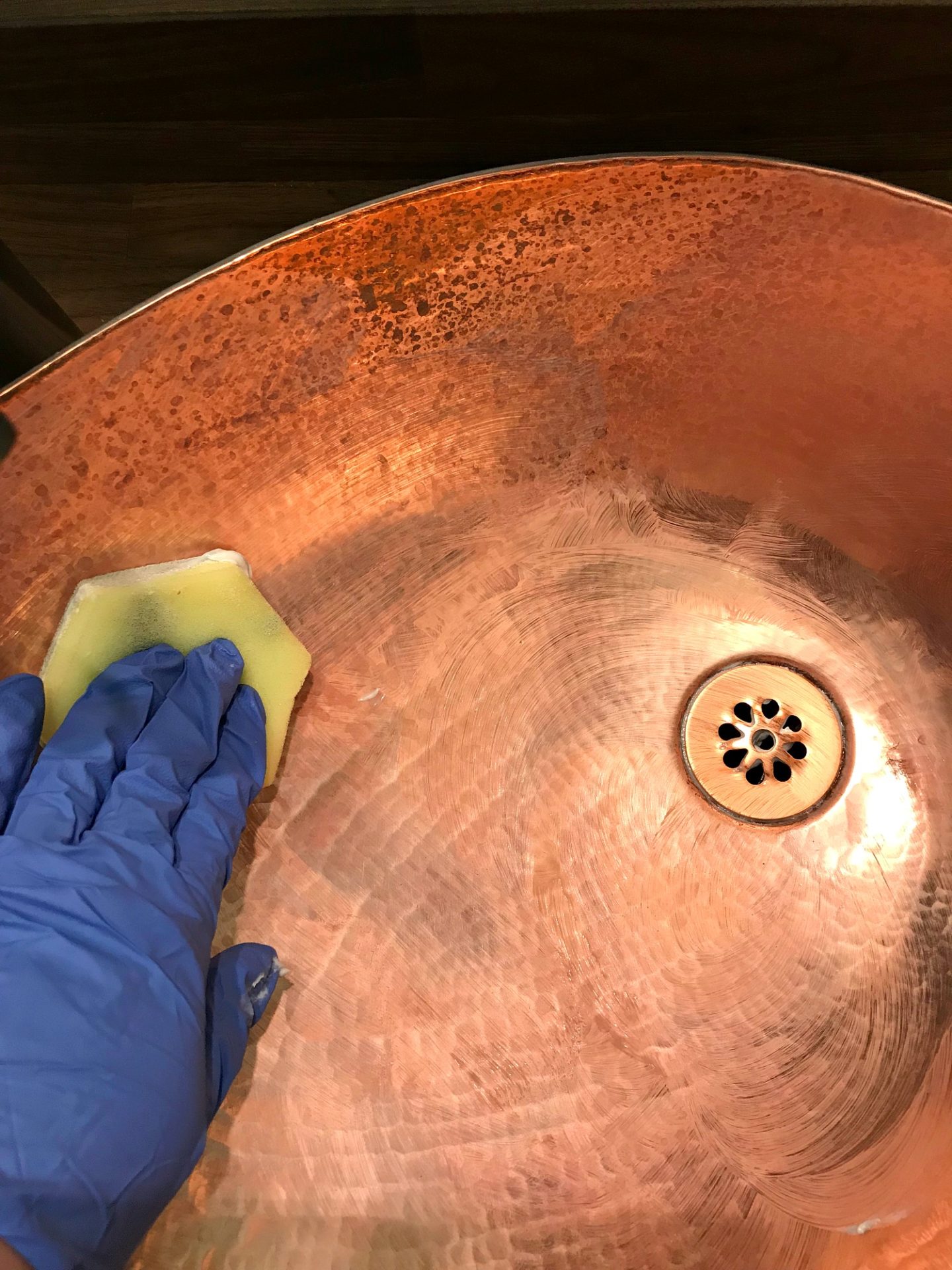 Did My Copper Sink Patina How To Clean A Copper Sink Dans Le Lakehouse
