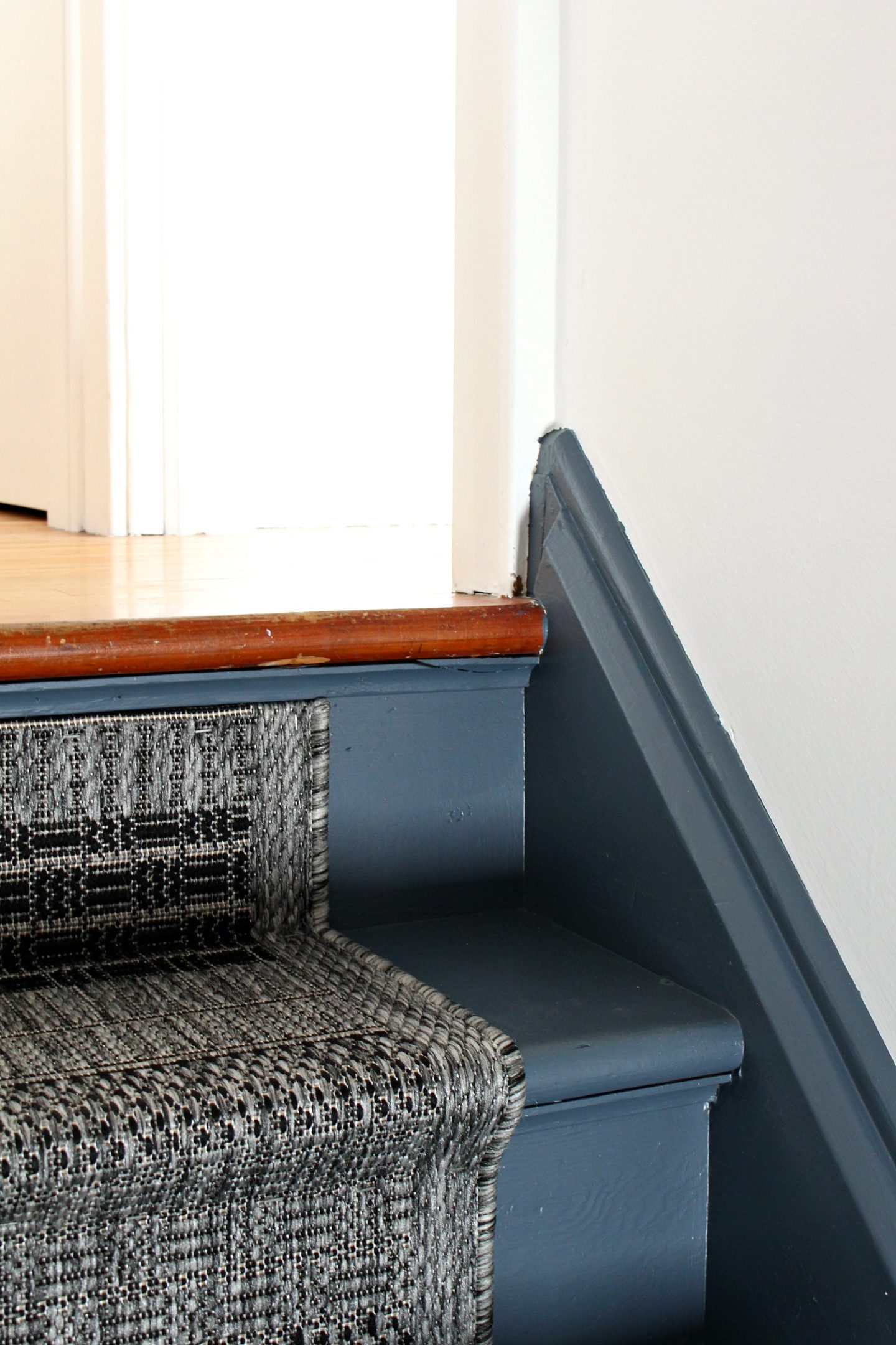 how to install a DIY stair runner