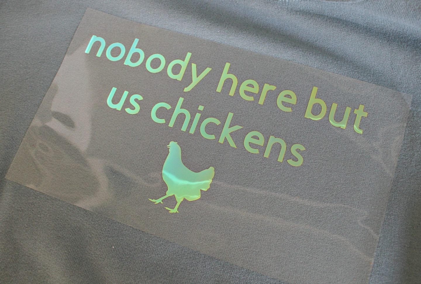 DIY Iron-On Vinyl Shirt for Chicken Lovers