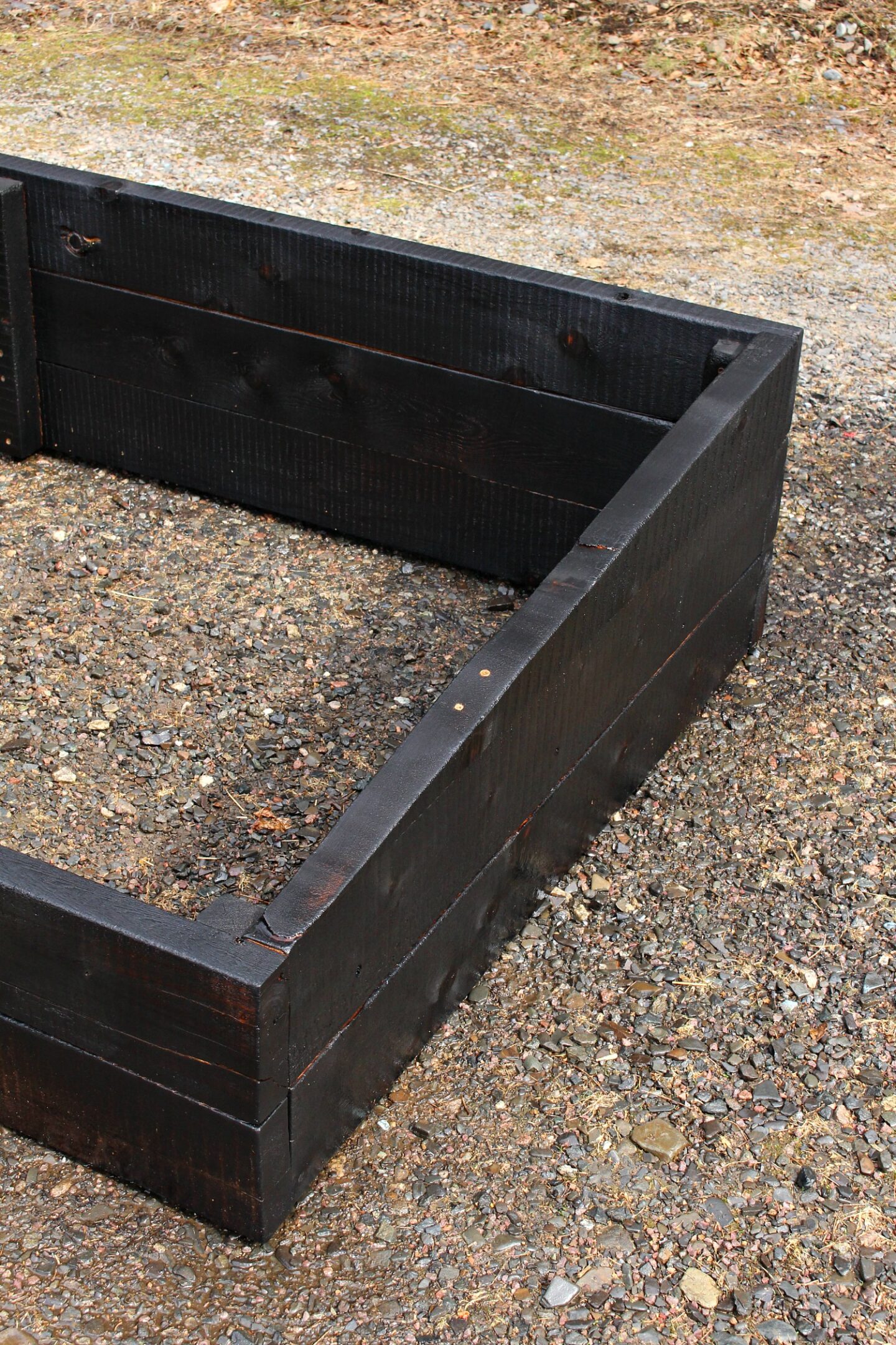 Easy DIY Cold Frame Garden Beds with Shou Sugi Ban Finish