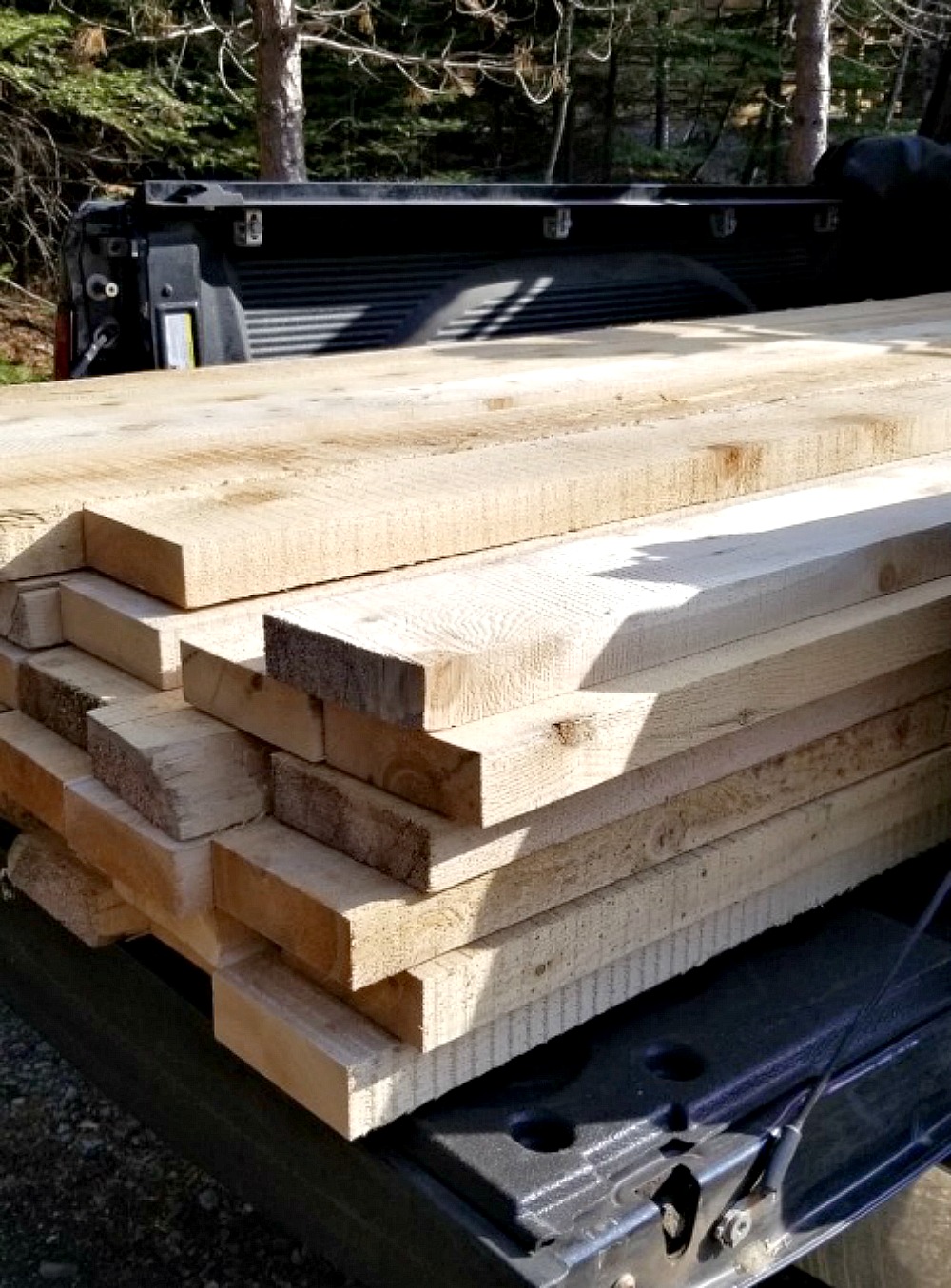 Rough Hewn Lumber for Garden Beds