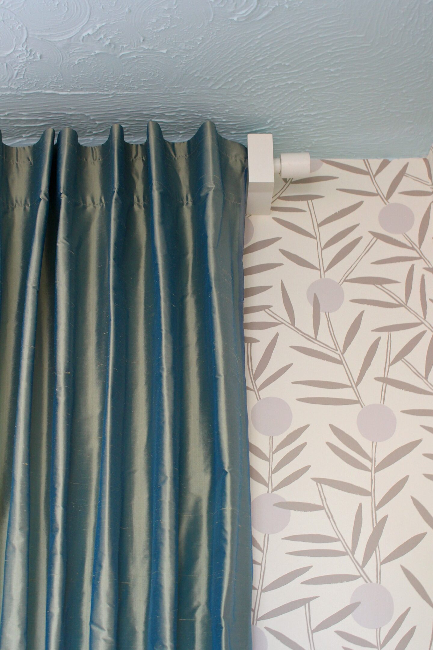 silk back tab curtain how-to