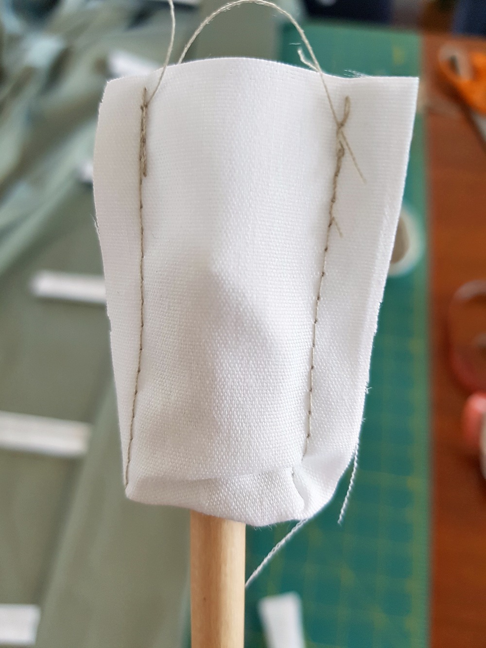 how to sew back tab curtains