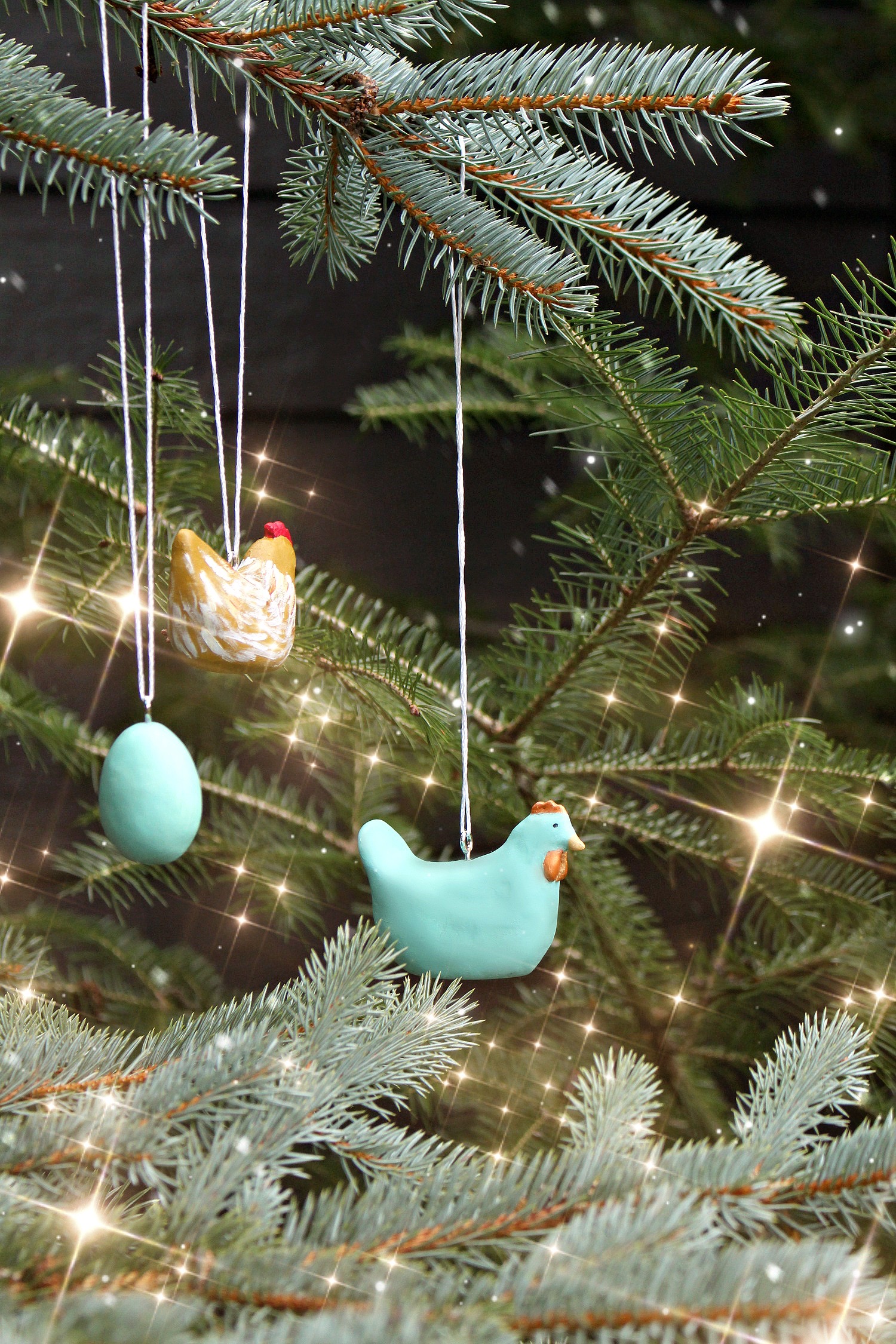 DIY Chicken Christmas Ornament | Dans le Lakehouse