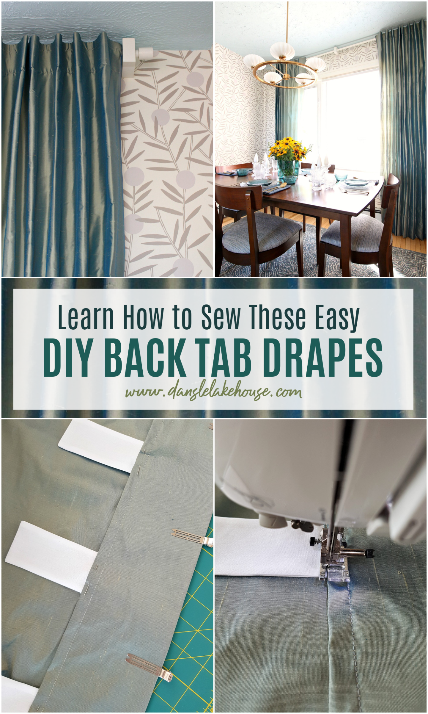 Learn How to Sew These Easy DIY Back Tab Drapes