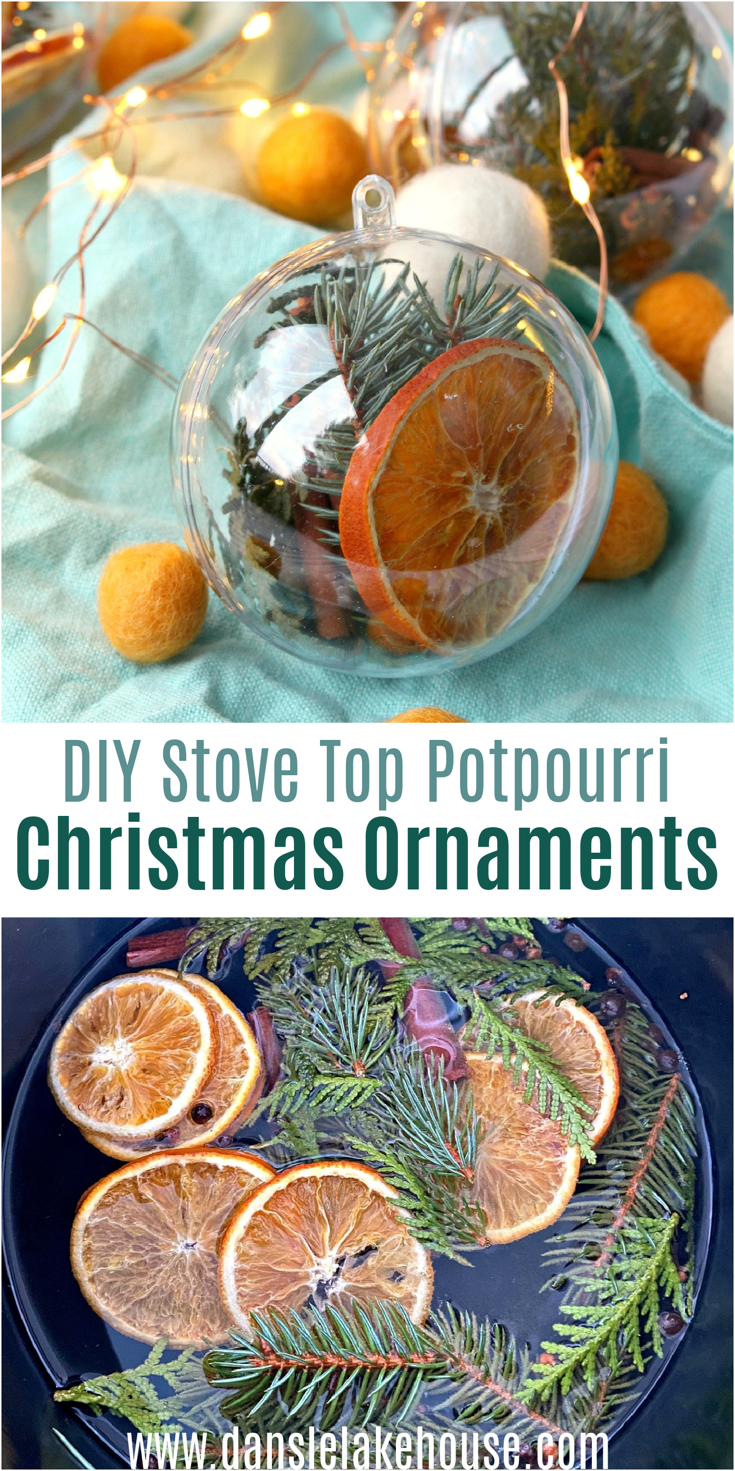 DIY Stove Top Potpourri Christmas Ornaments