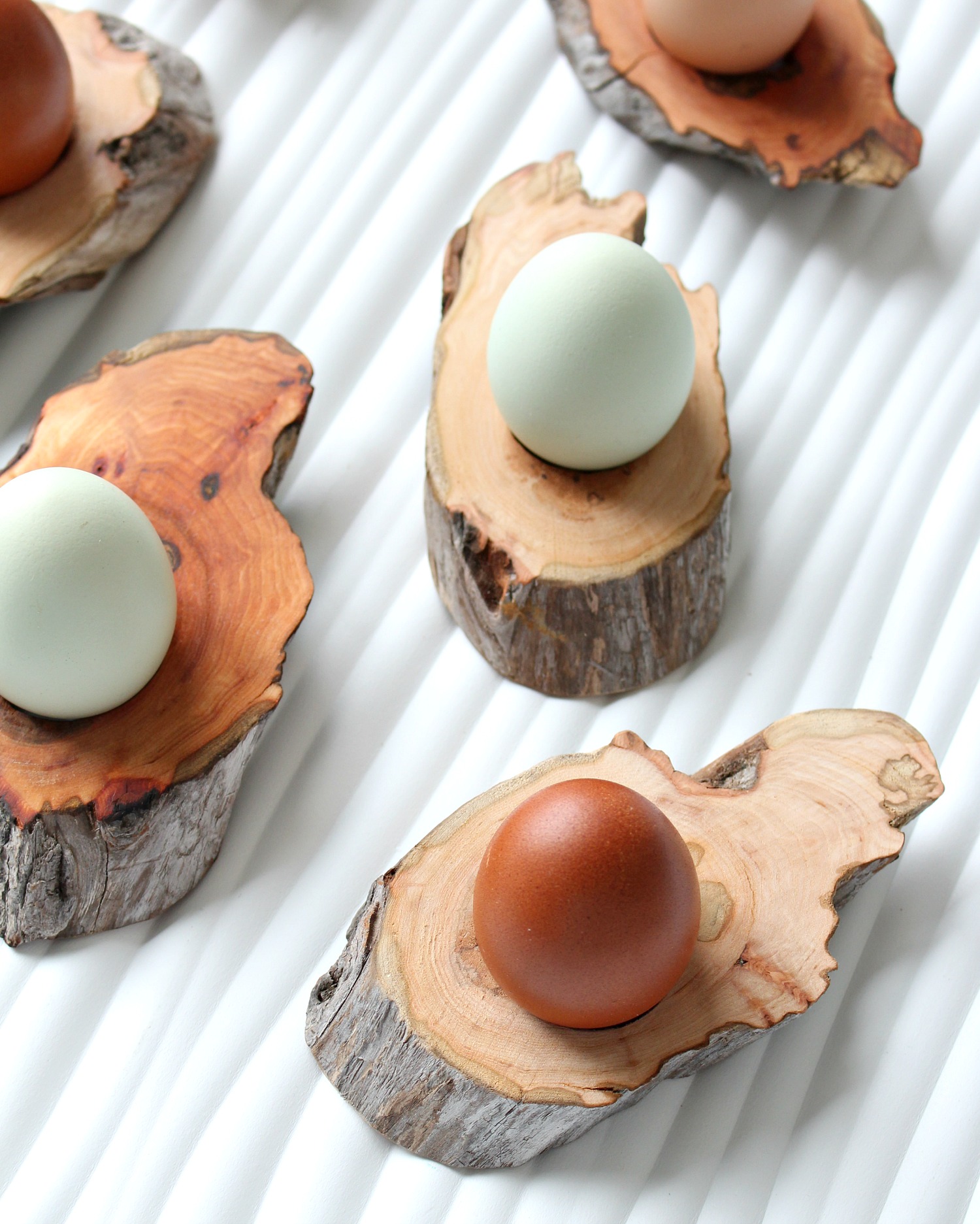 DIY Driftwood Egg Cups