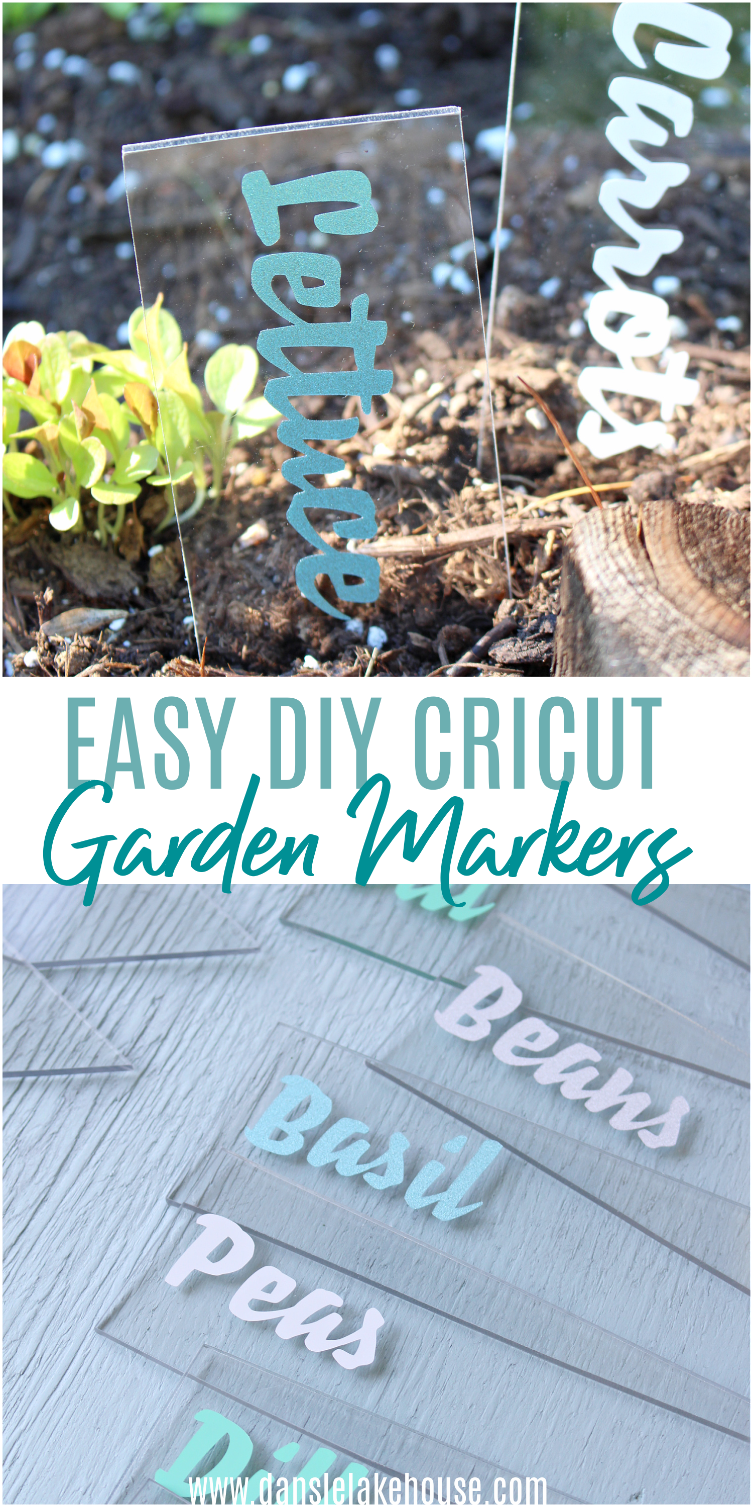 Easy DIY Cricut Garden Markers