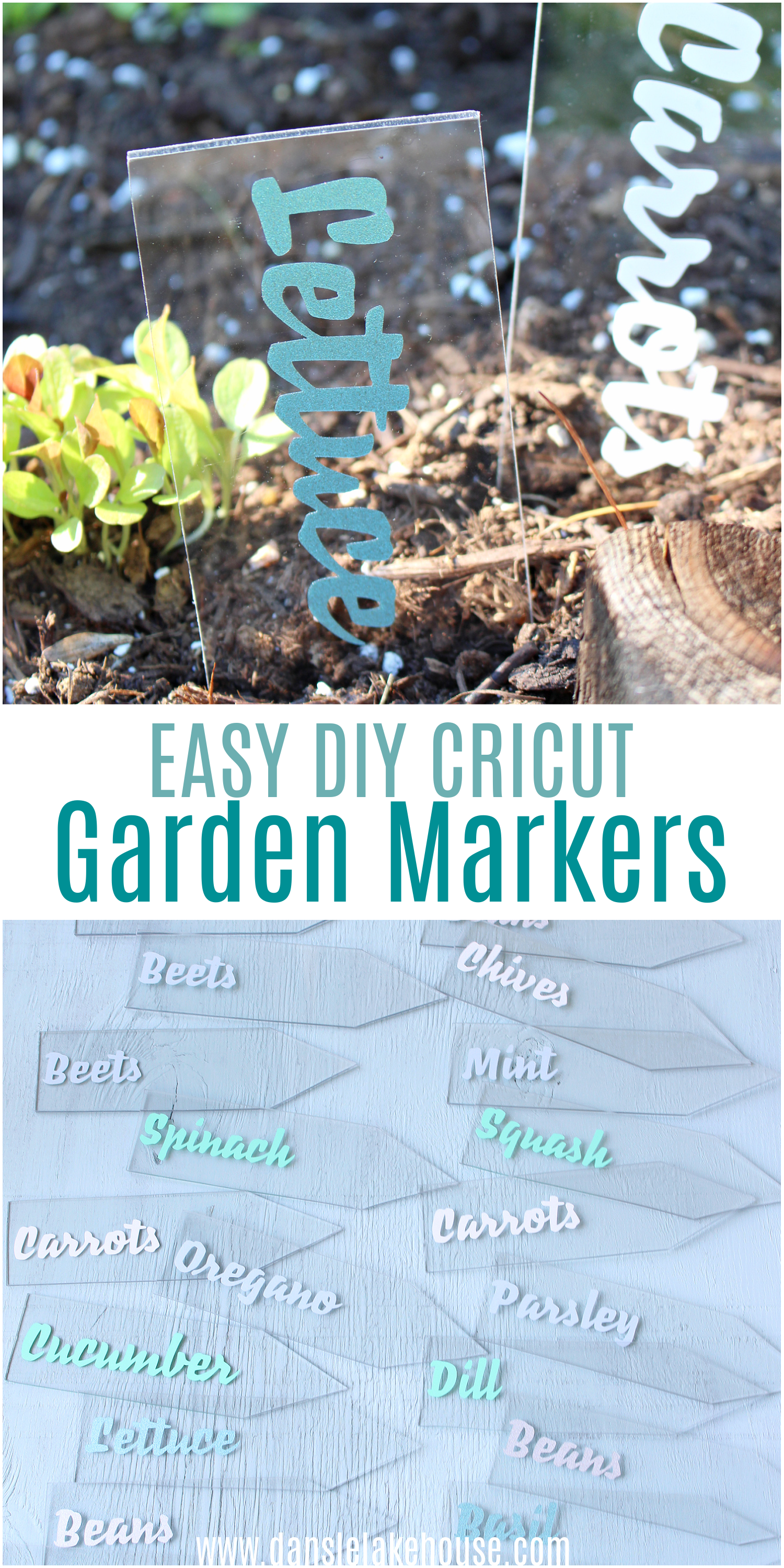 DIY Cricut Garden Markers