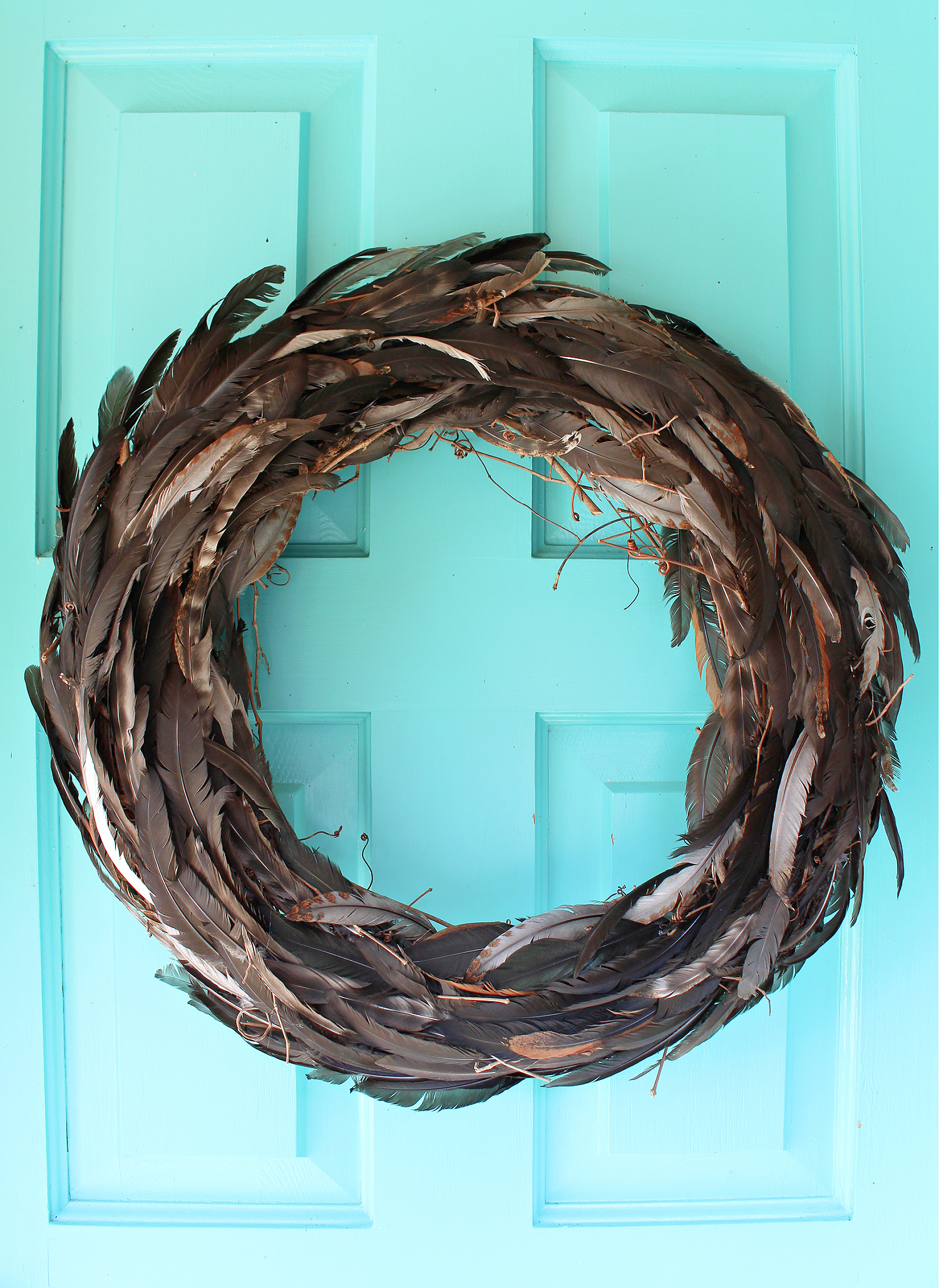 DIY Feather Wreath (Using Feathers My Chickens Molted)
