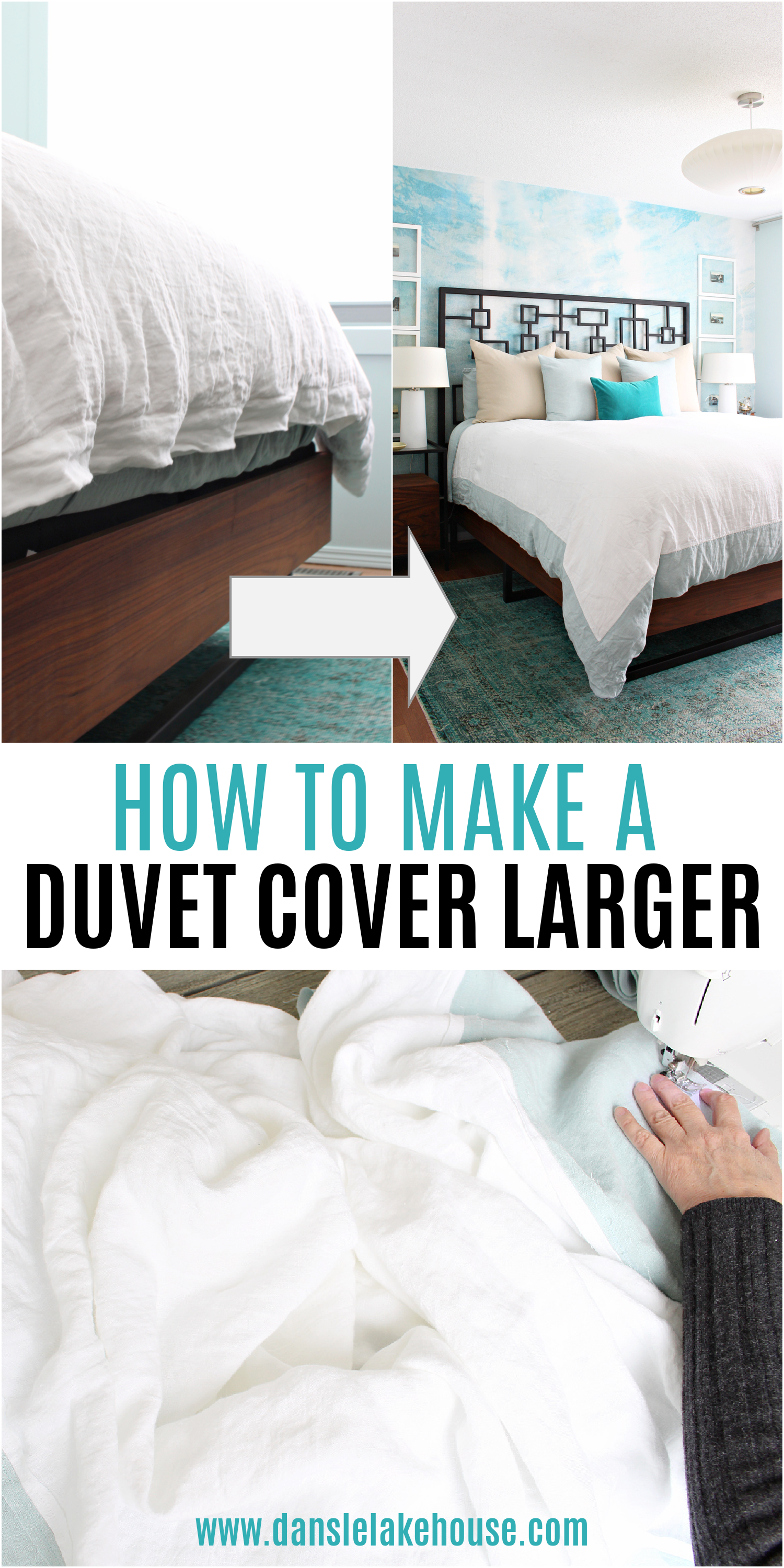How to Make a Duvet Cover Larger