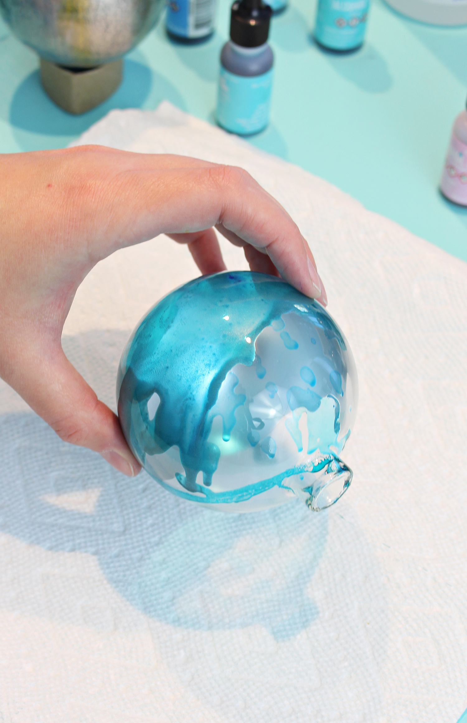 Detailed Alcohol Ink Ornament Tutorial