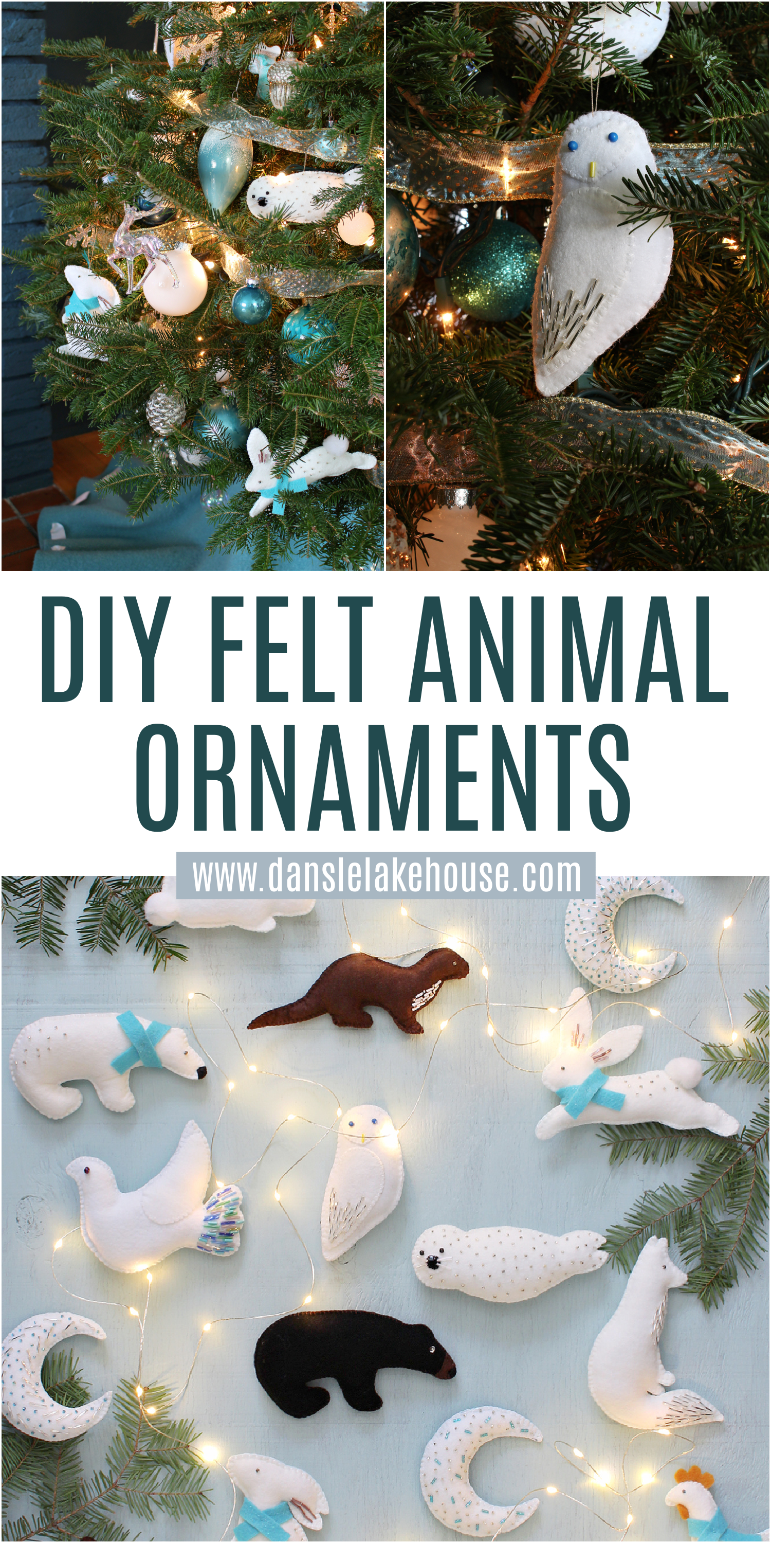 DIY Woodland Christmas Tree Ornaments