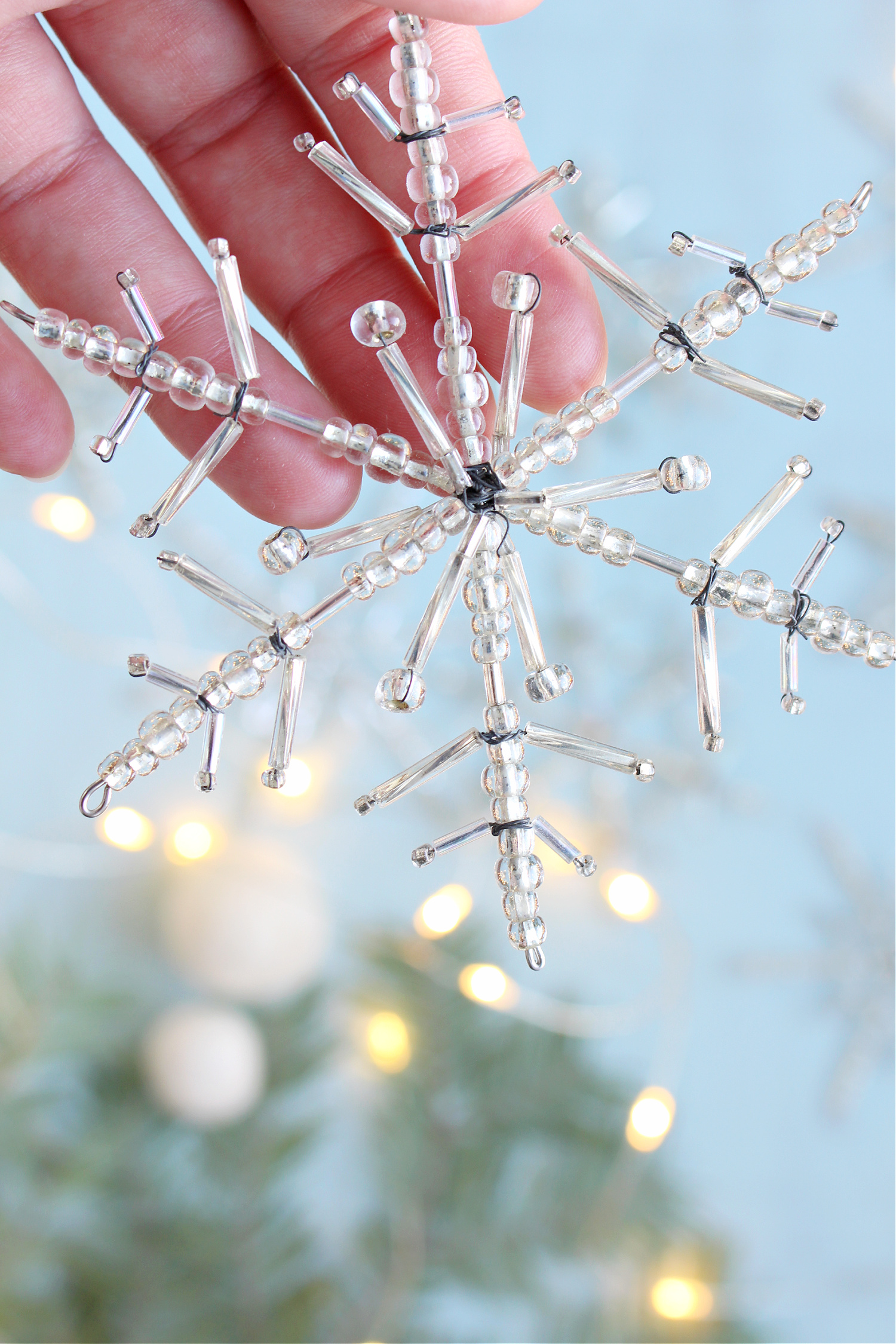 How to Make a Beaded Snowflake
