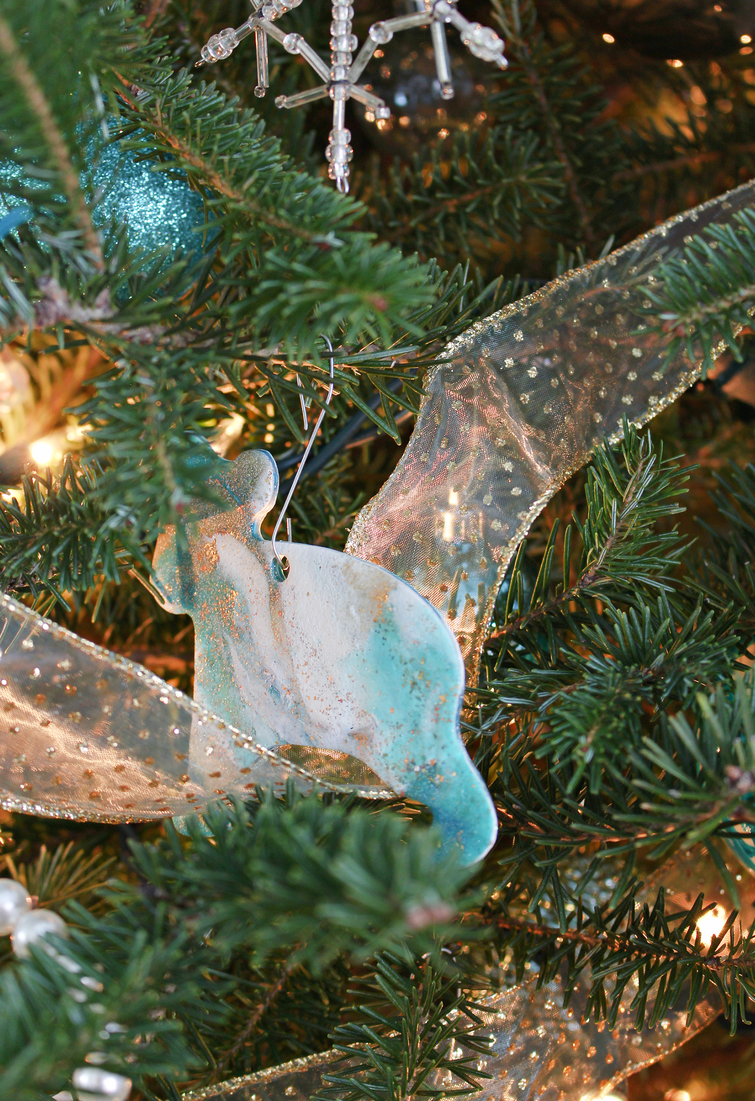 DIY Clay Ornament with Sparkle