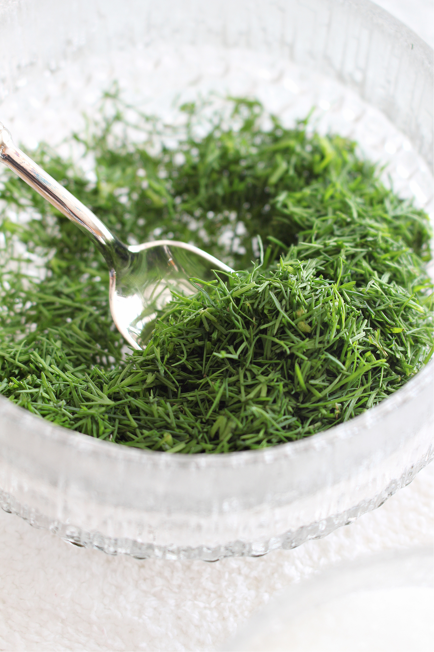 Fresh Dill as a Pasta Topping