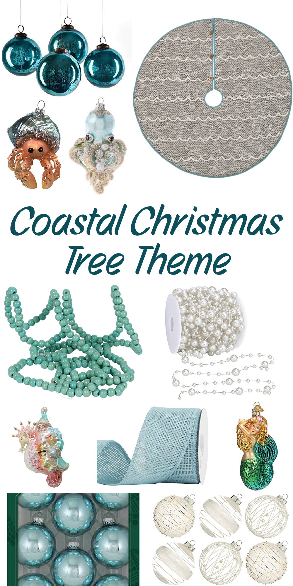 Coastal Christmas Tree Theme