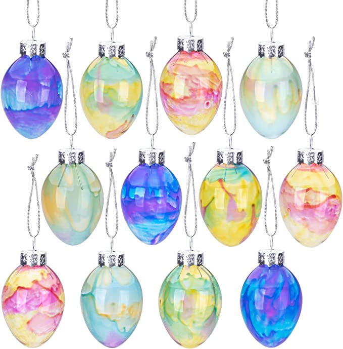 Water Color Egg Ornaments