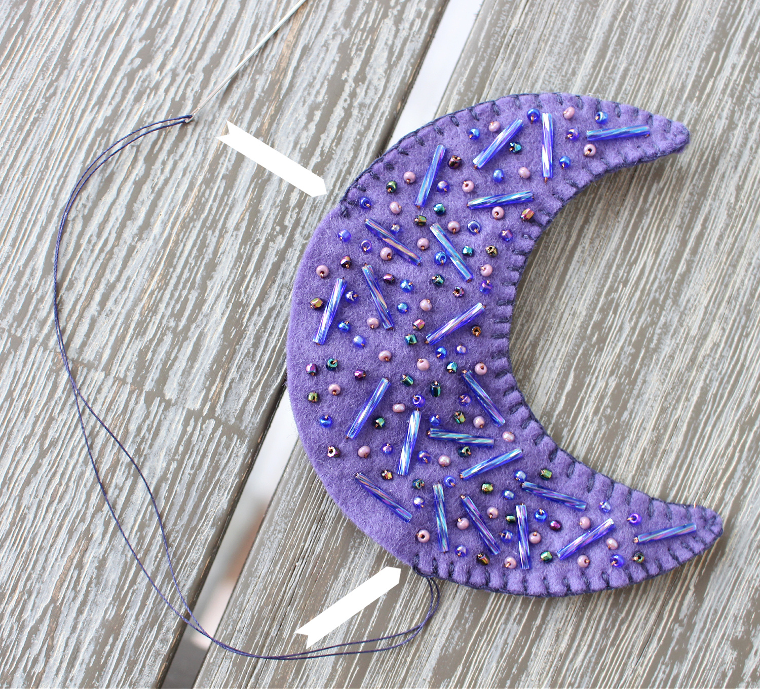 How to Hand Stitch a Felt Ornament