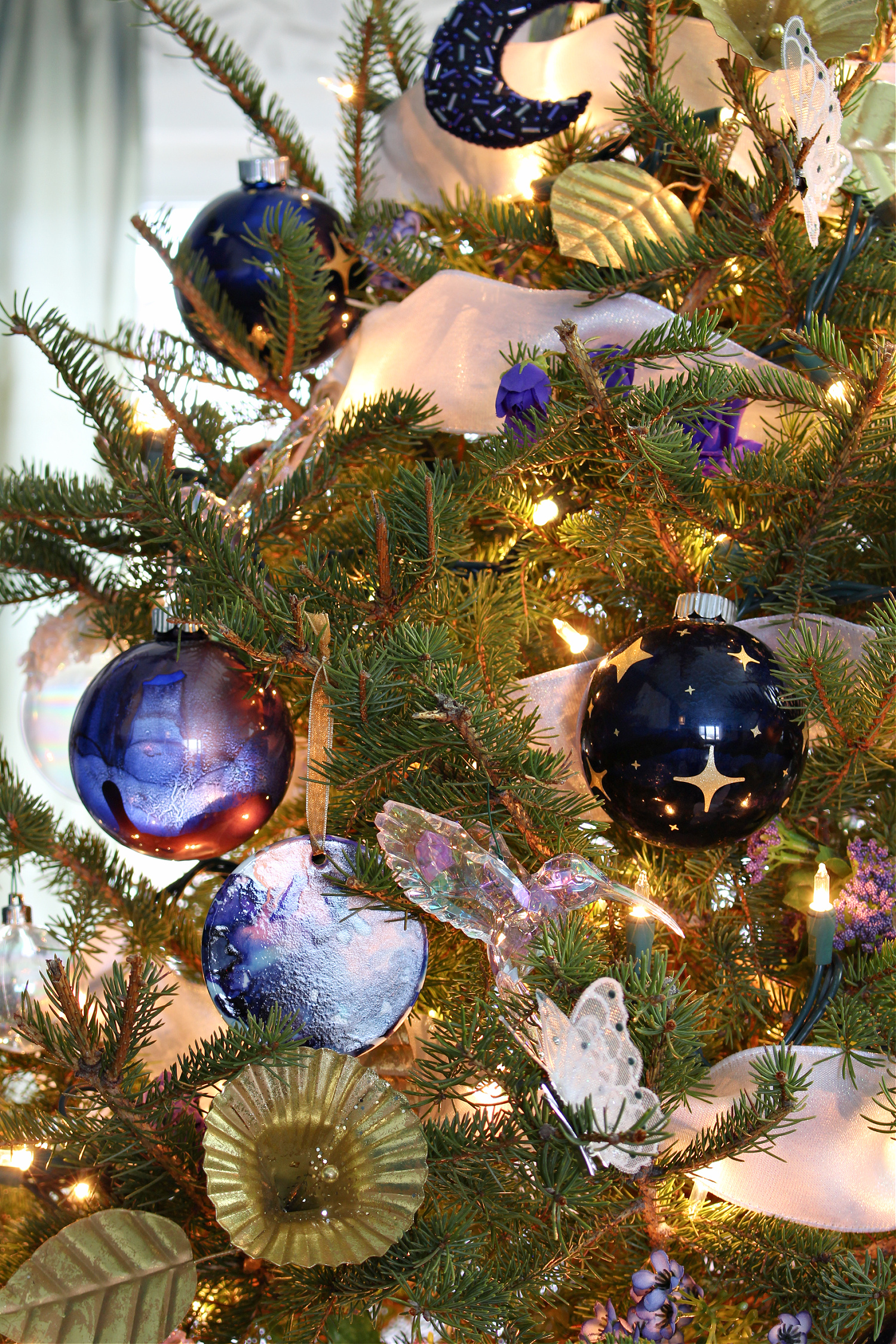 Purple DIY Christmas Tree Ornaments