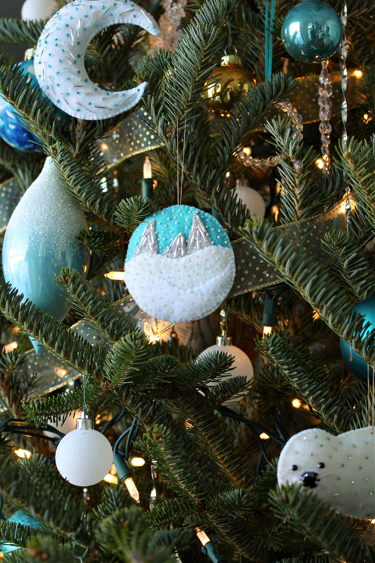 Handmade Felt Christmas Tree Ornaments