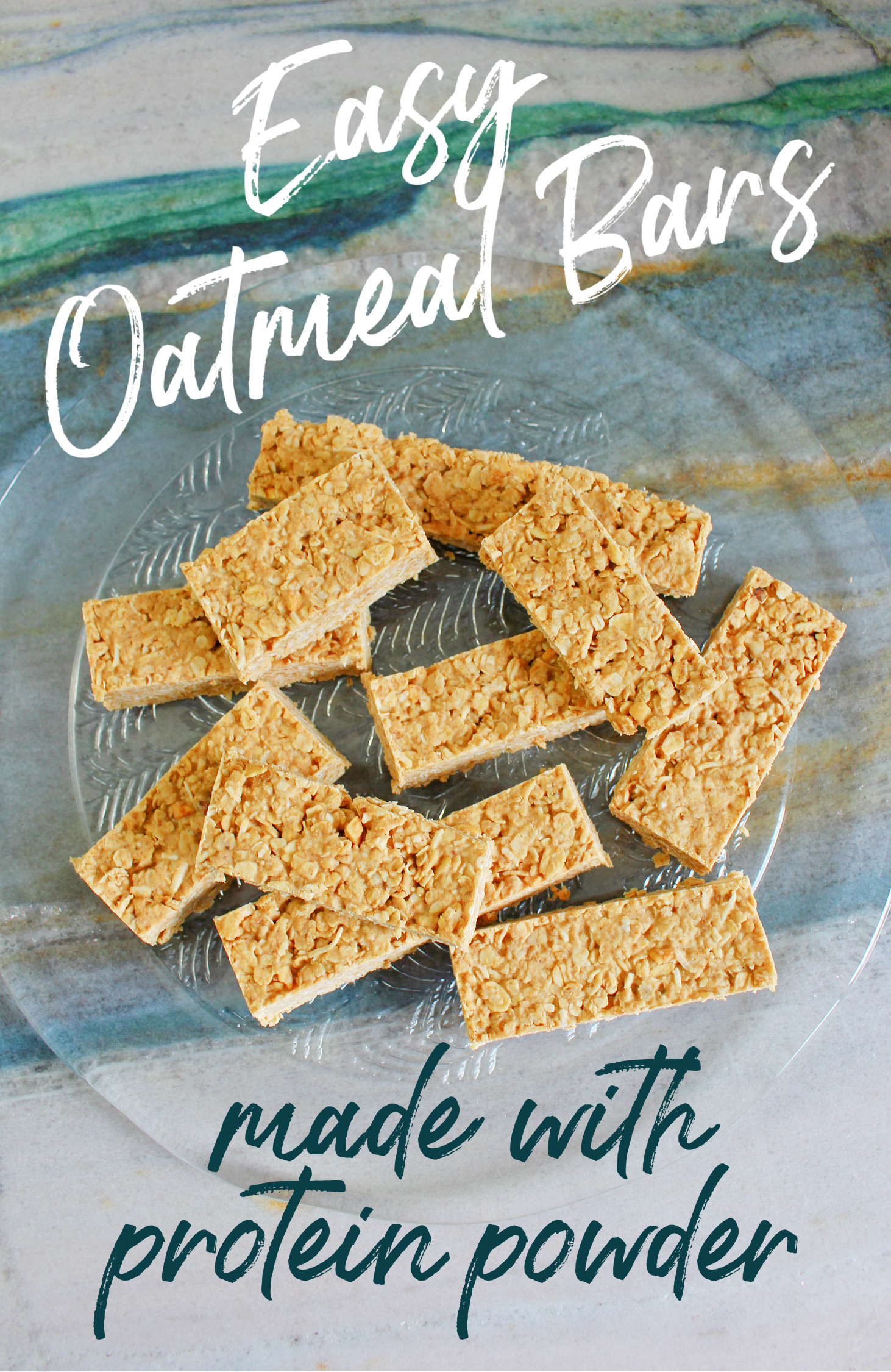 Easy Peanut Butter Oatmeal Bars with Protein Powder